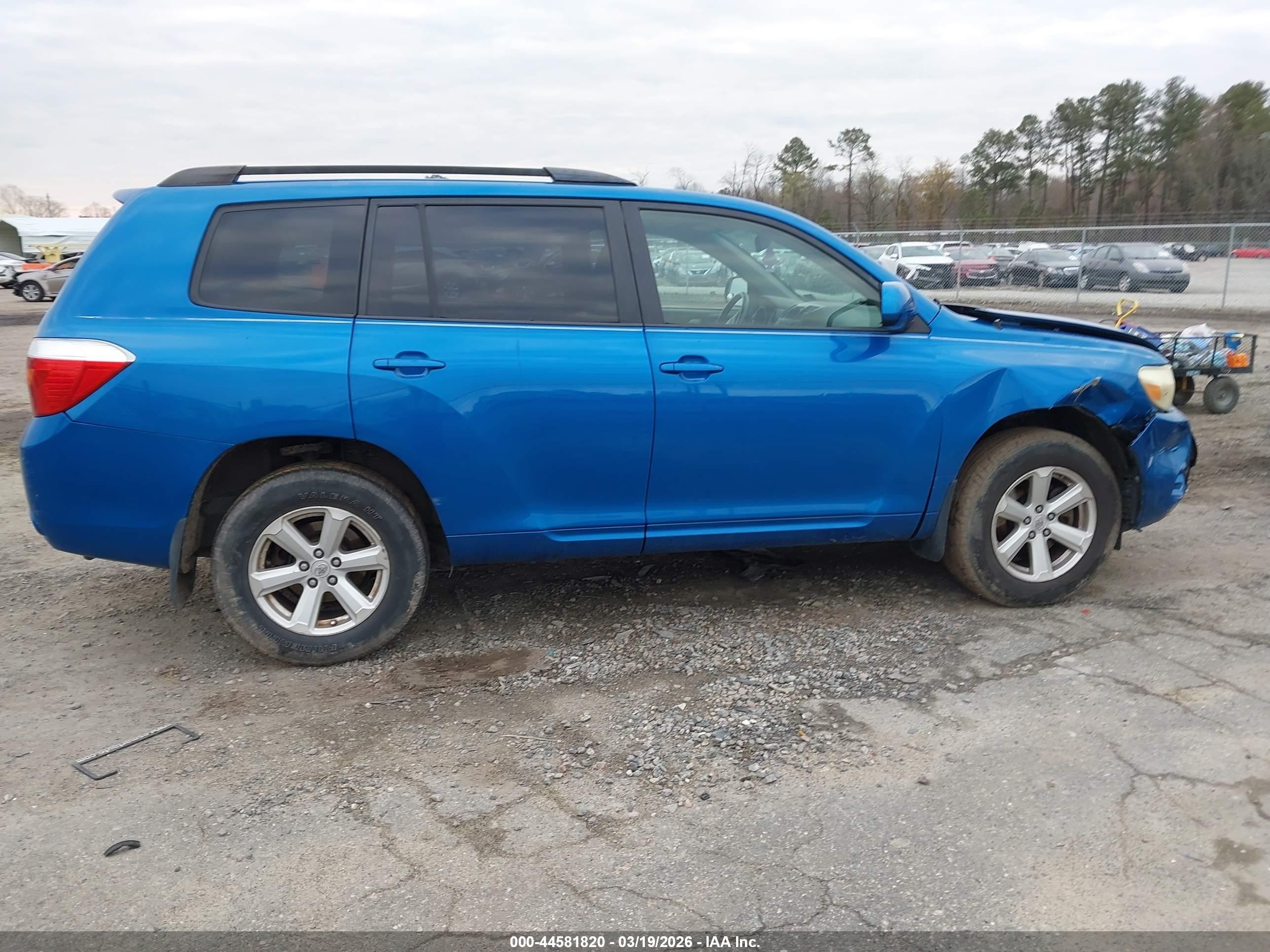 2009 Toyota Highlander   Blue vin: JTEES41A592113616
