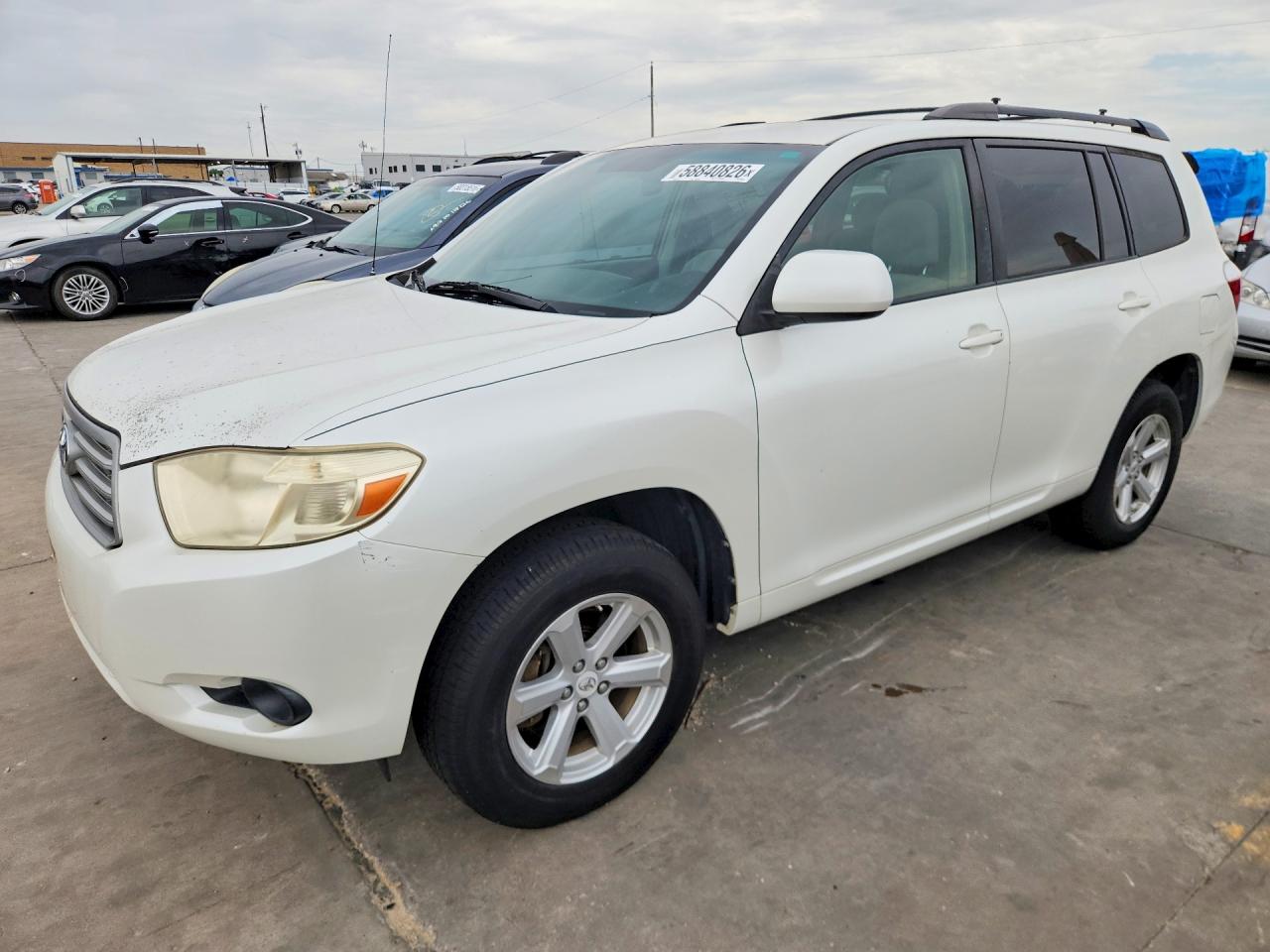2008 Toyota Highlander Base White vin: JTEES41A682026404