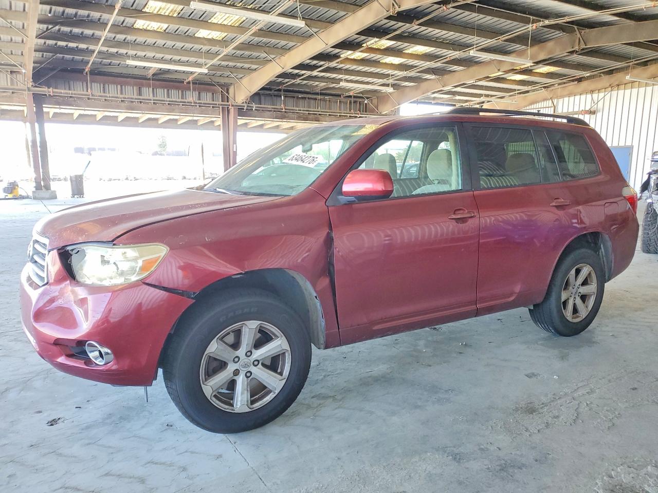 2008 Toyota Highlander Base Burgundy vin: JTEES41A682052159