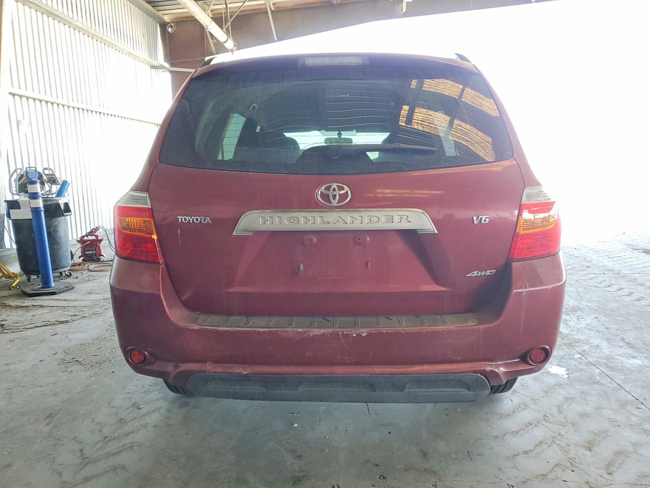 2008 Toyota Highlander Base Burgundy vin: JTEES41A682052159