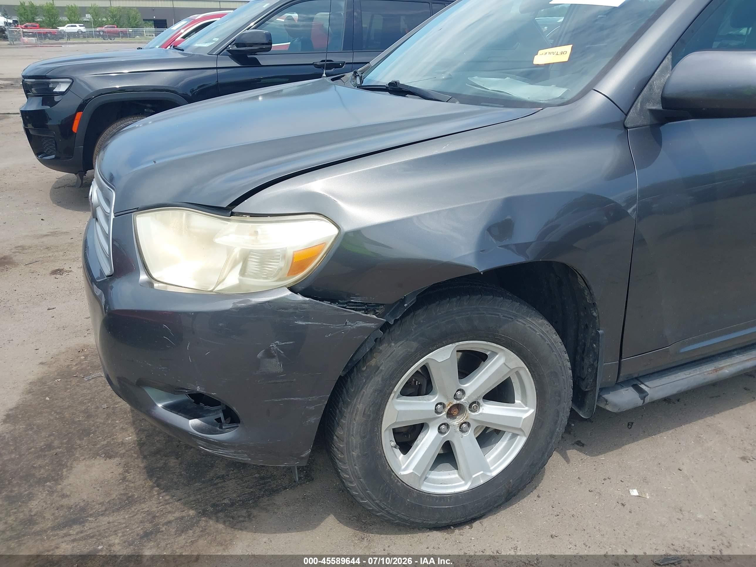 2008 Toyota Highlander   Серый vin: JTEES41A682058849