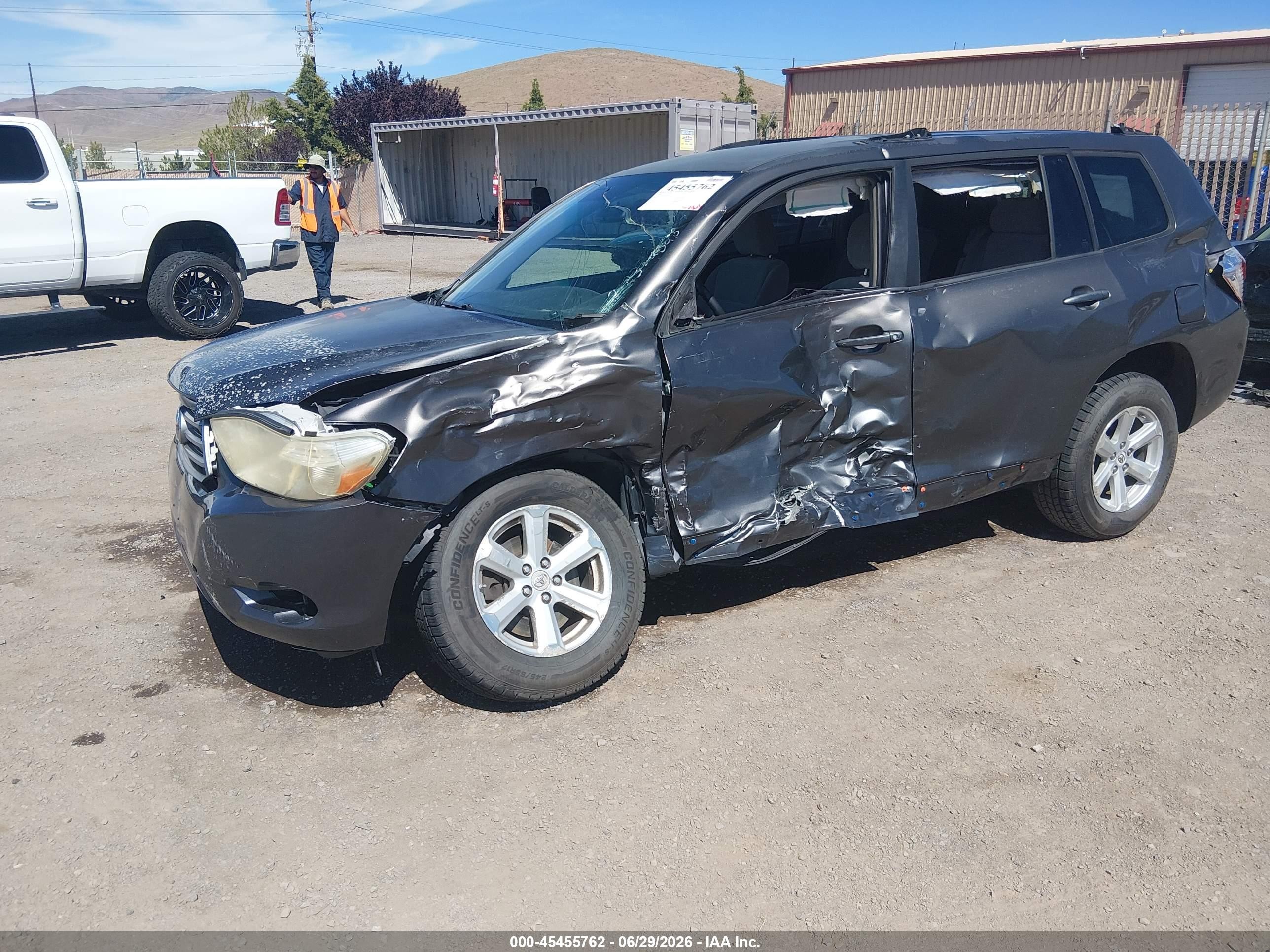2008 Toyota Highlander   Black vin: JTEES41A982003442