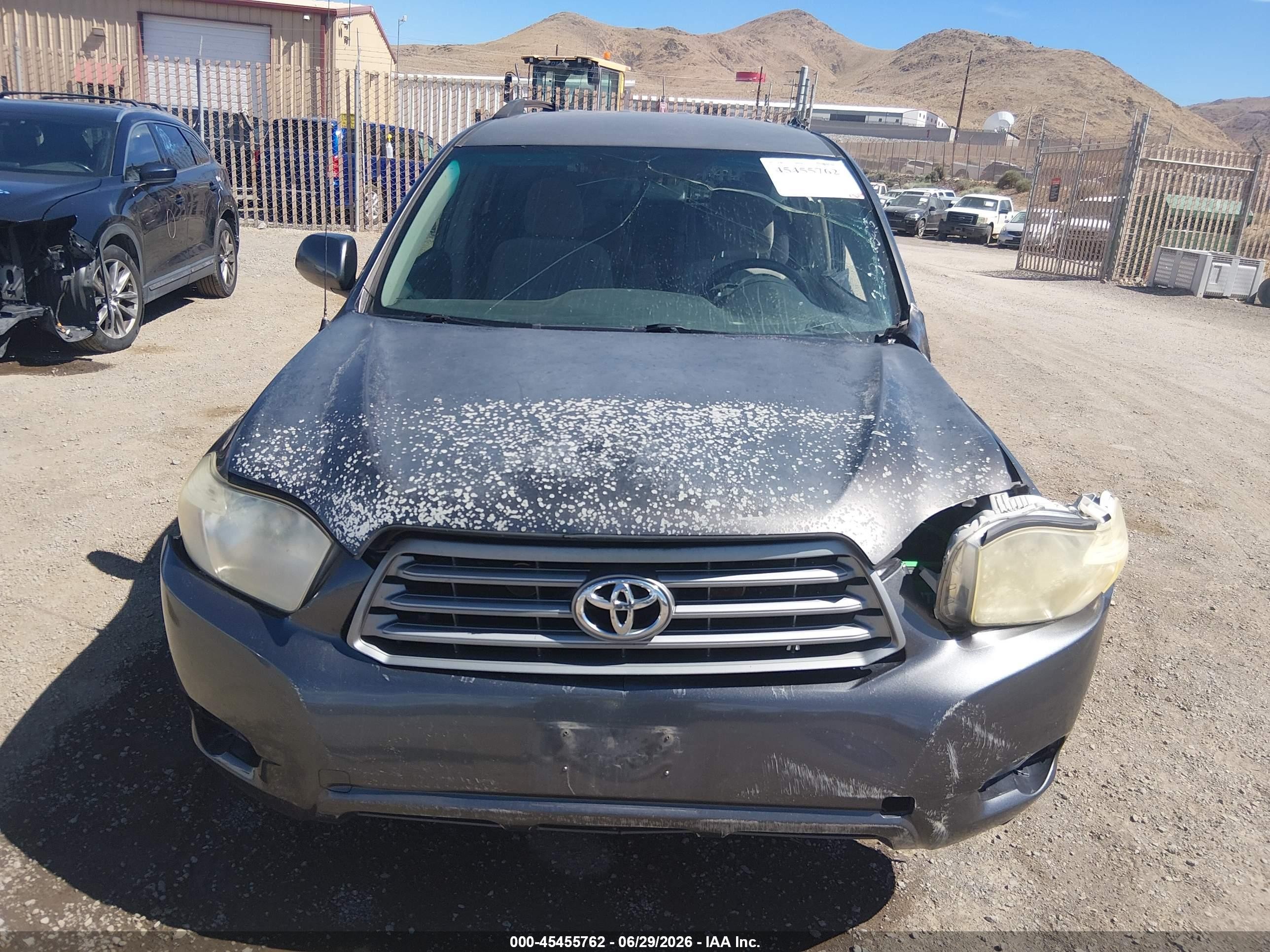 2008 Toyota Highlander   Black vin: JTEES41A982003442