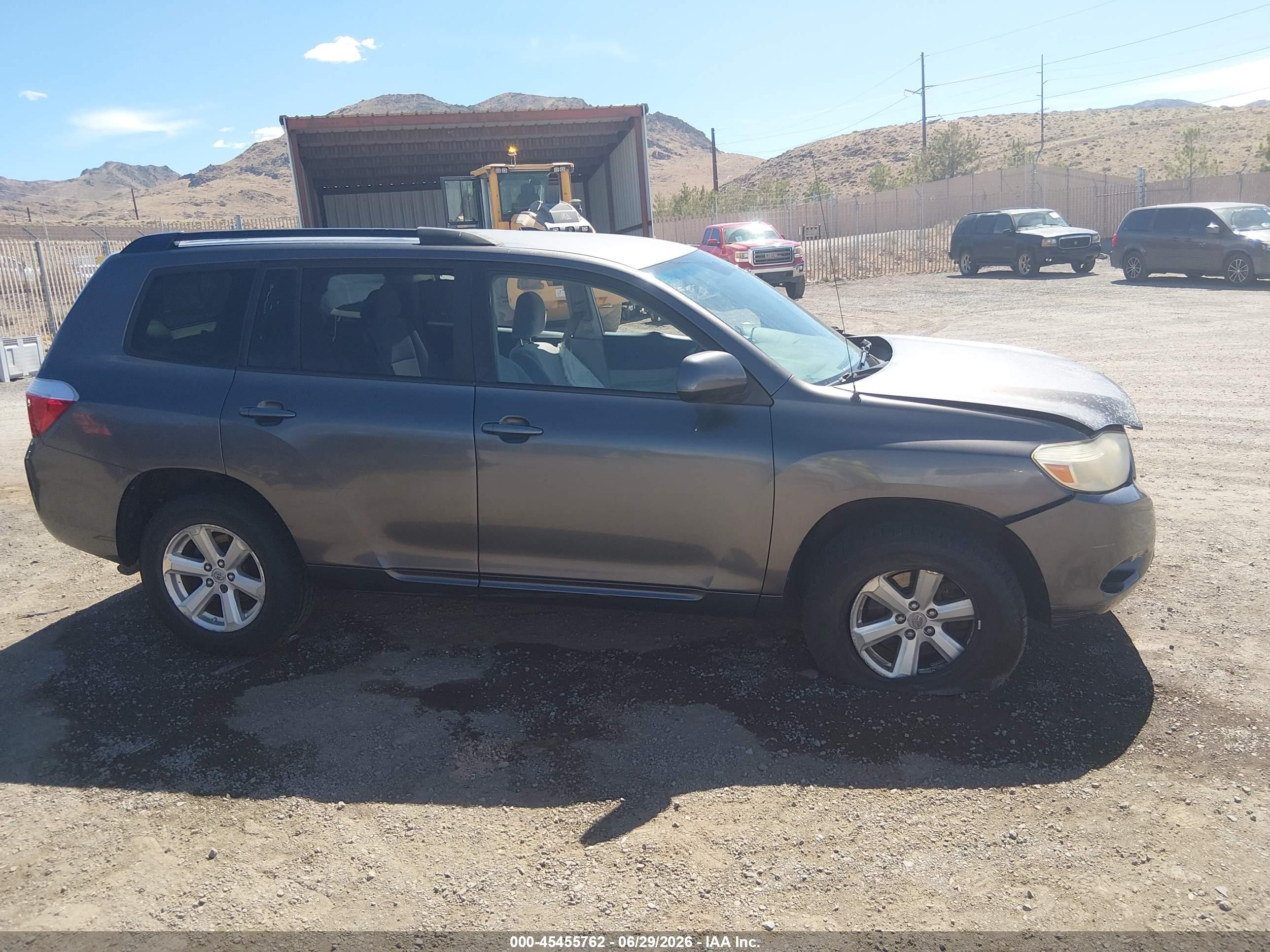 2008 Toyota Highlander   Black vin: JTEES41A982003442