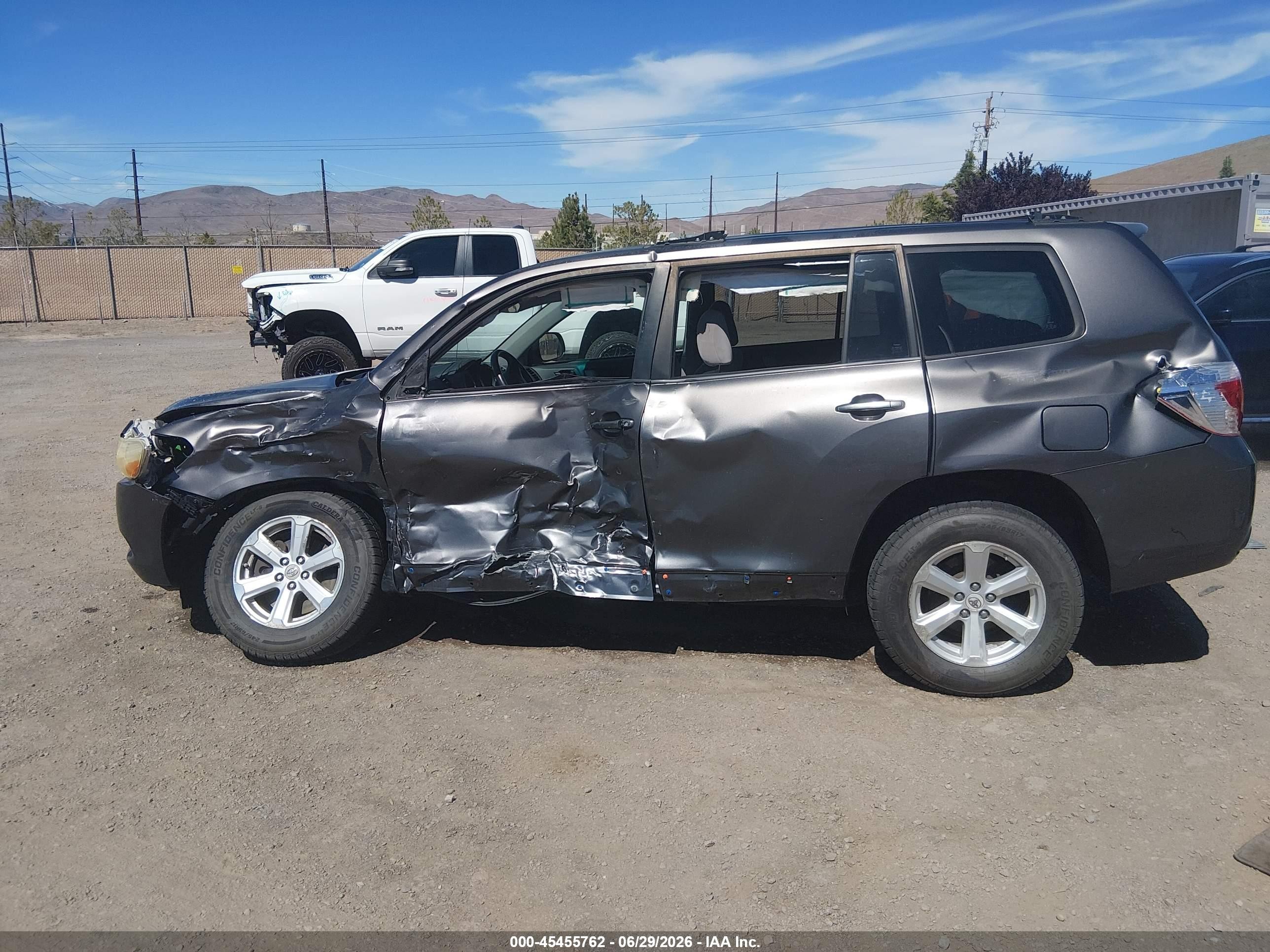 2008 Toyota Highlander   Black vin: JTEES41A982003442