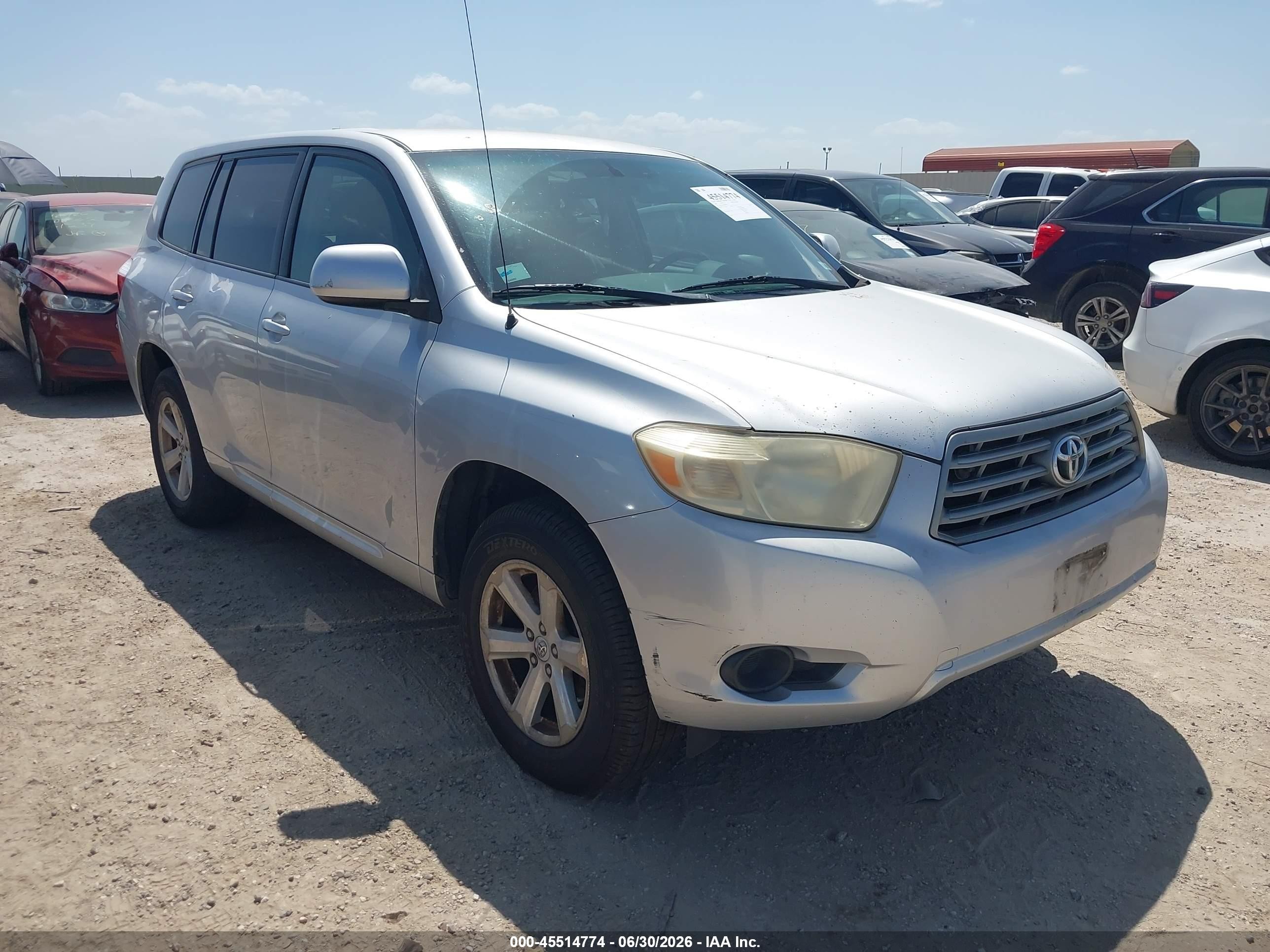 2008 Toyota Highlander   Silver vin: JTEES41A982069005