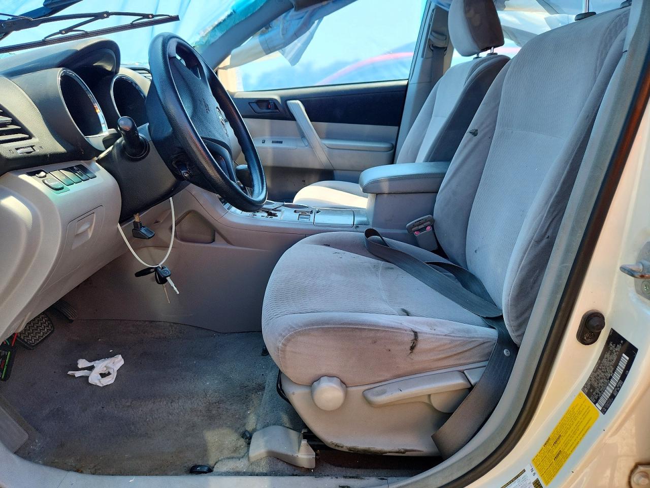 2008 Toyota Highlander Base White vin: JTEES41AX82031329
