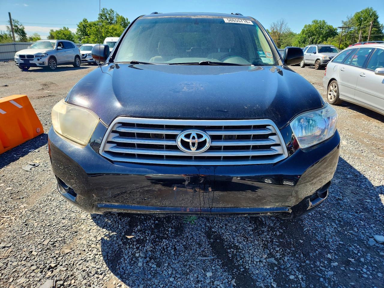 2008 Toyota Highlander Black vin: JTEES41AX82047675