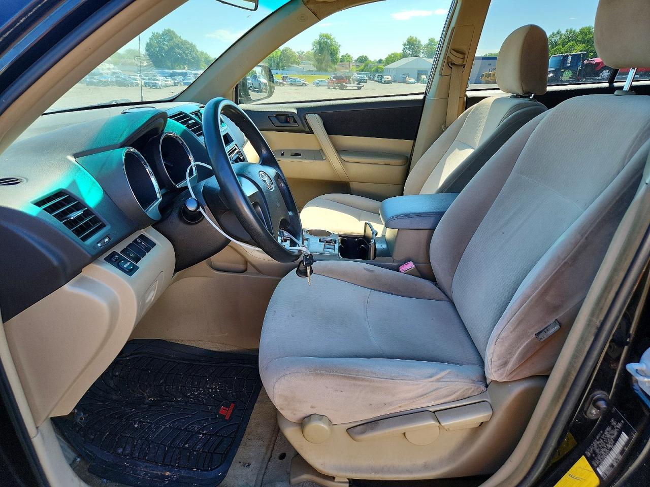 2008 Toyota Highlander Black vin: JTEES41AX82047675