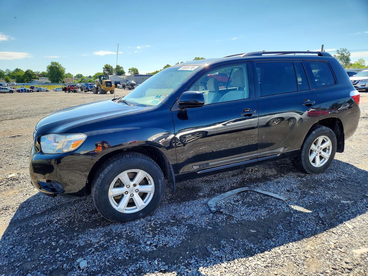 2008 Toyota Highlander Black vin: JTEES41AX82047675