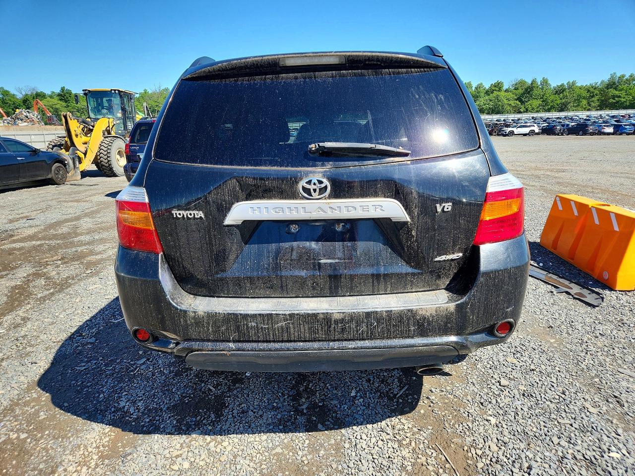 2008 Toyota Highlander Black vin: JTEES41AX82047675