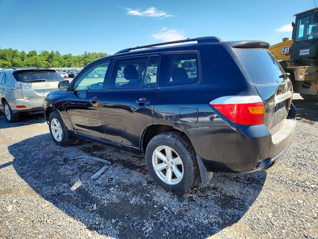 2008 Toyota Highlander Black vin: JTEES41AX82047675