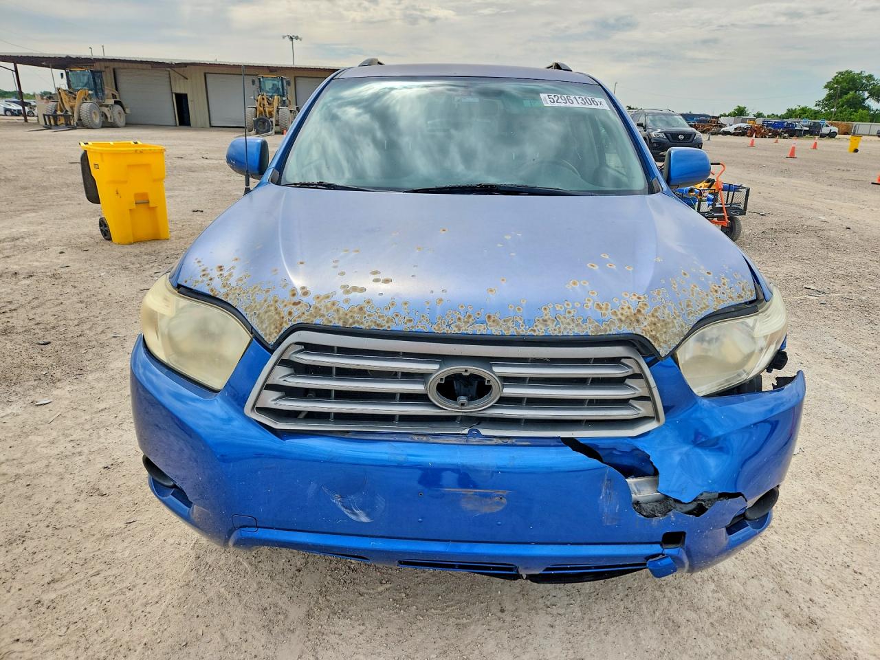 2008 Toyota Highlander Base Blue vin: JTEES41AX82074357