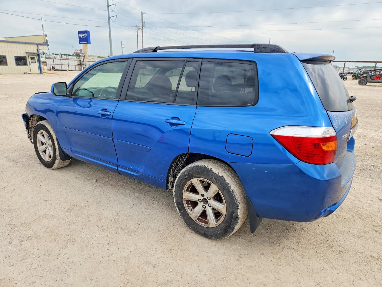 2008 Toyota Highlander Base Blue vin: JTEES41AX82074357