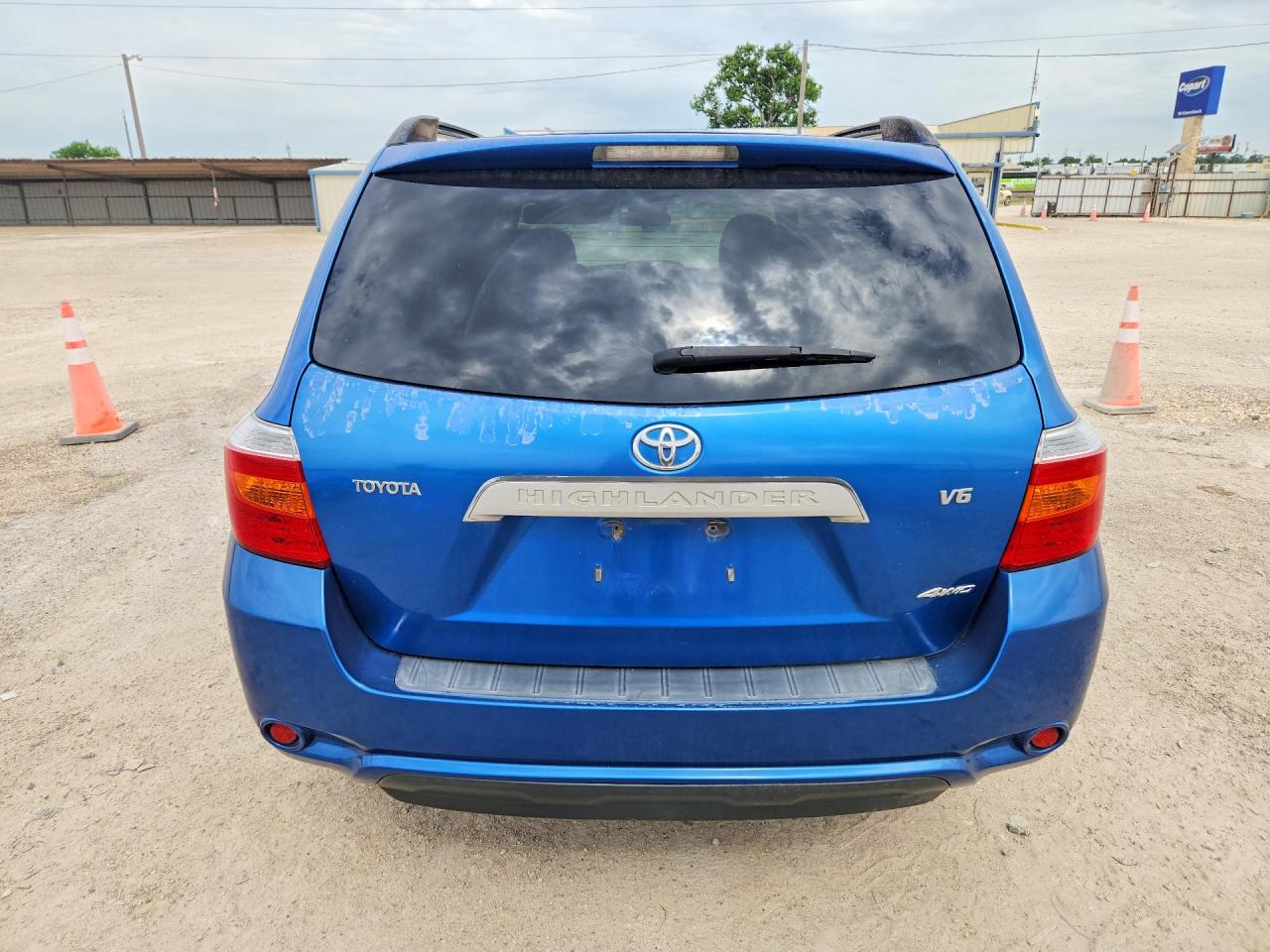 2008 Toyota Highlander Base Blue vin: JTEES41AX82074357