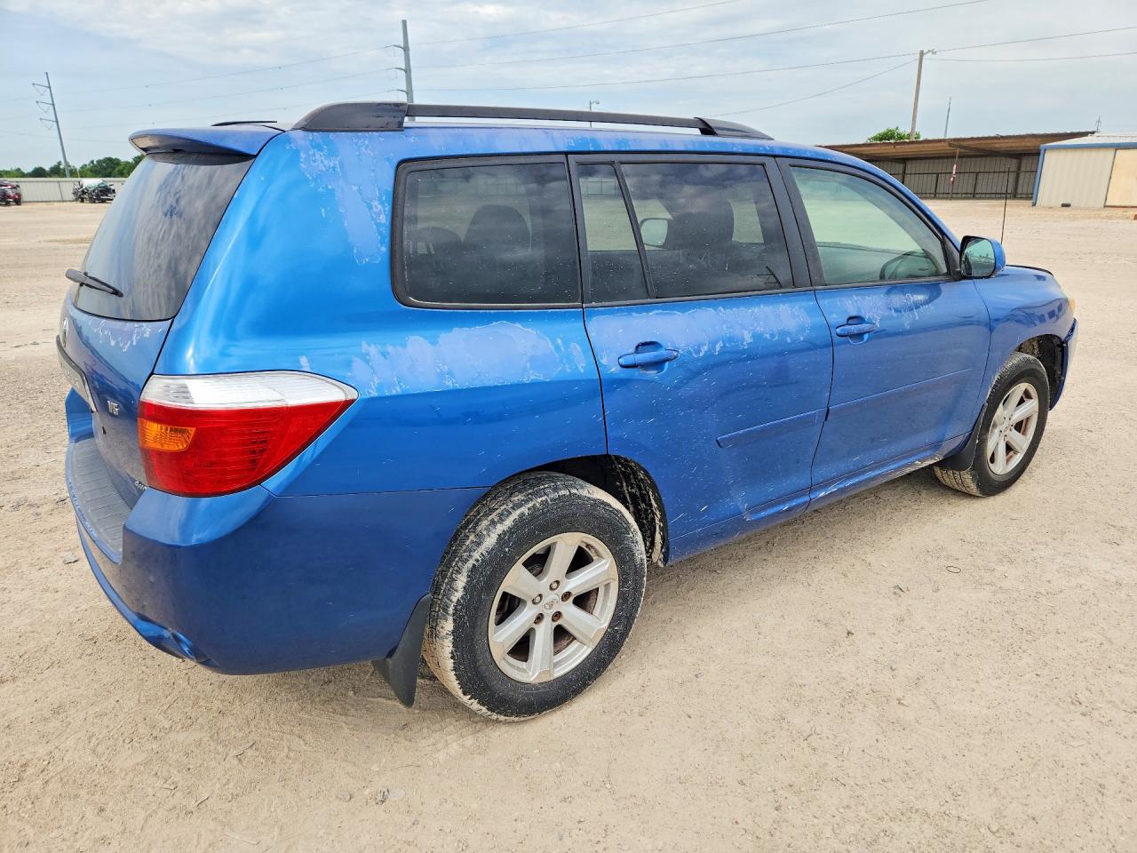 2008 Toyota Highlander Base Blue vin: JTEES41AX82074357