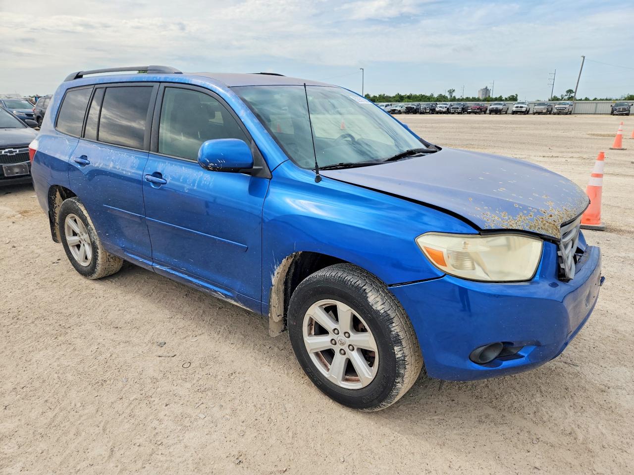 2008 Toyota Highlander Base Blue vin: JTEES41AX82074357