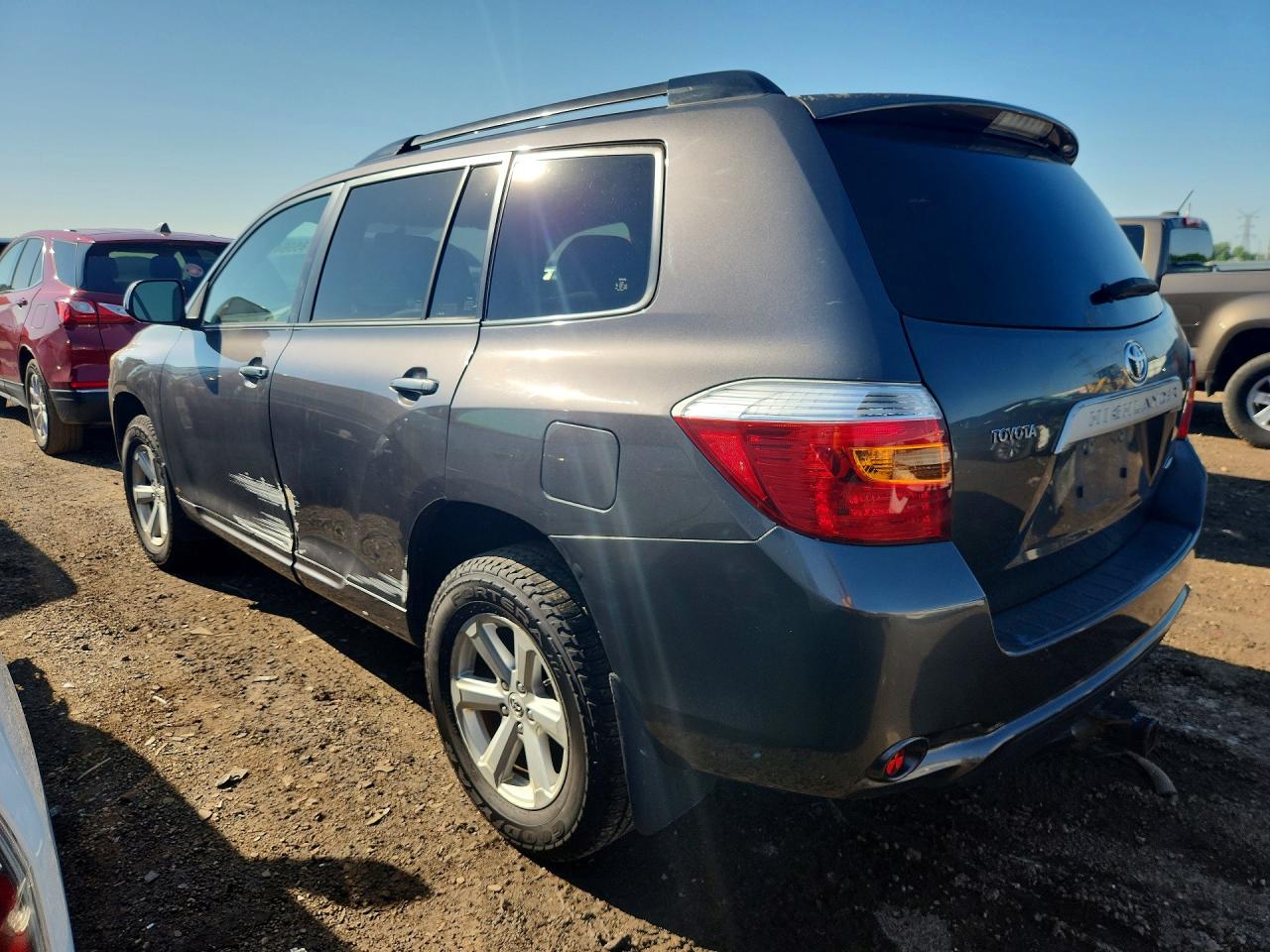 2008 Toyota Highlander Base Gray vin: JTEES41AX82074567