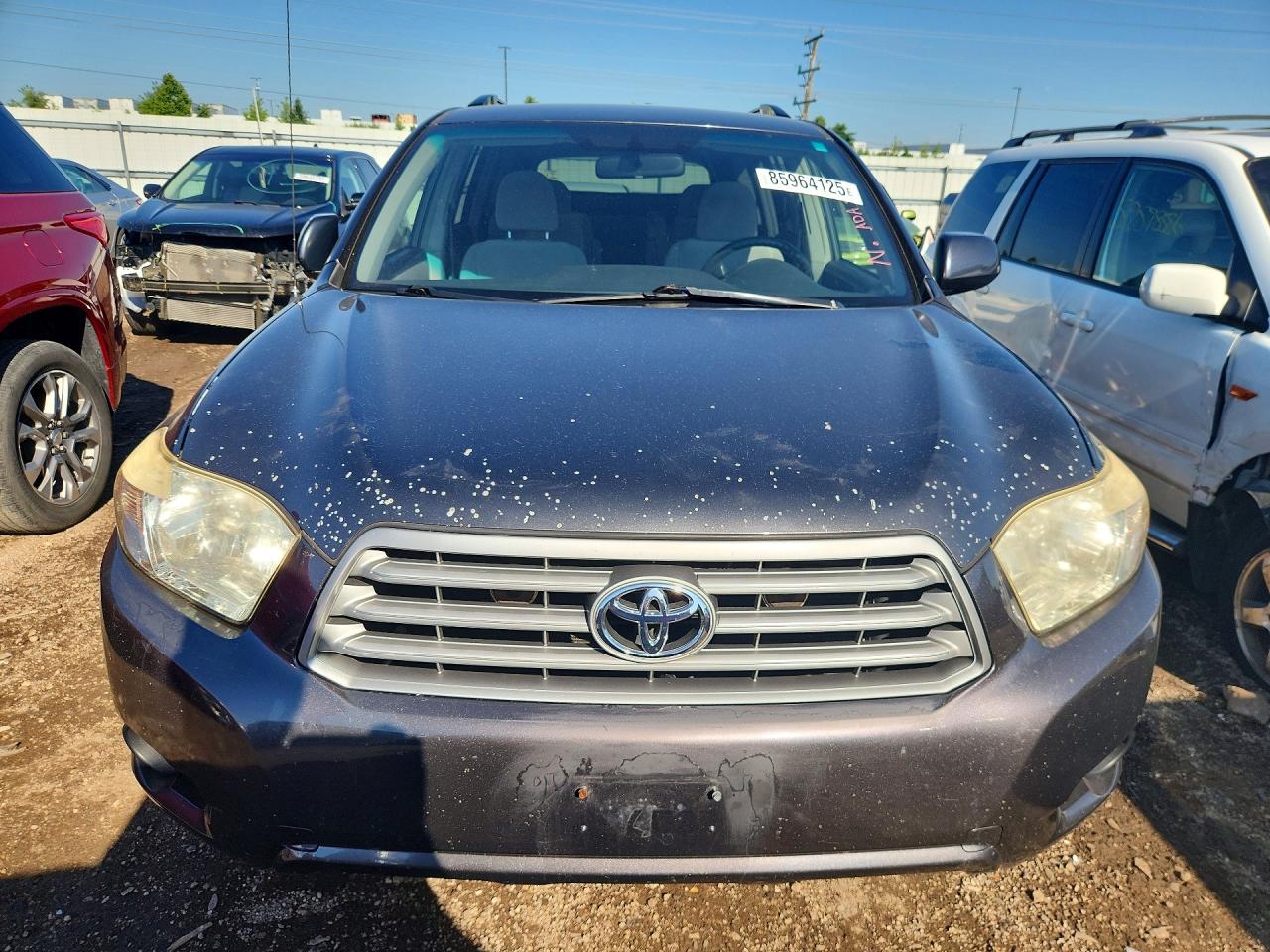 2008 Toyota Highlander Base Gray vin: JTEES41AX82074567