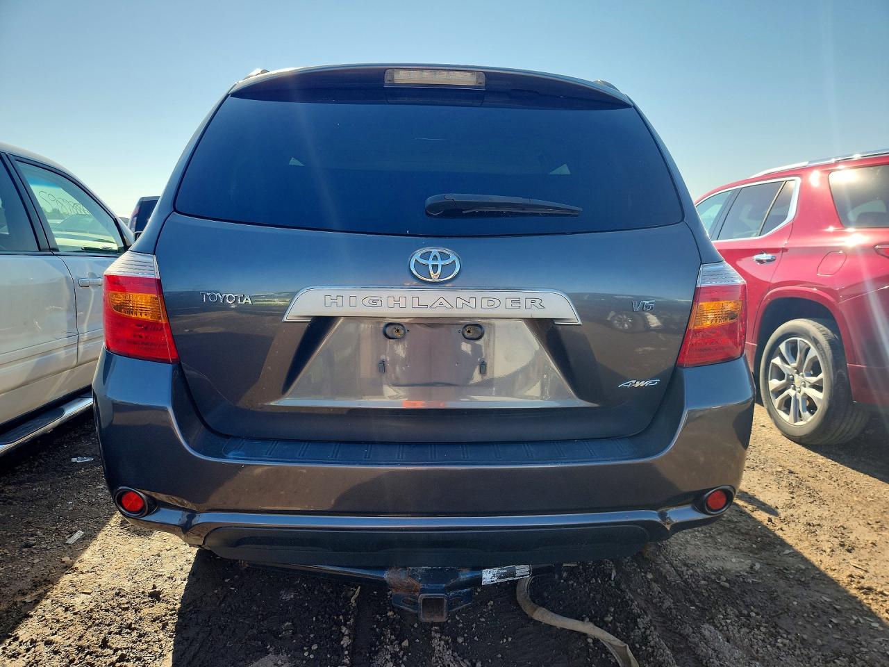 2008 Toyota Highlander Base Gray vin: JTEES41AX82074567