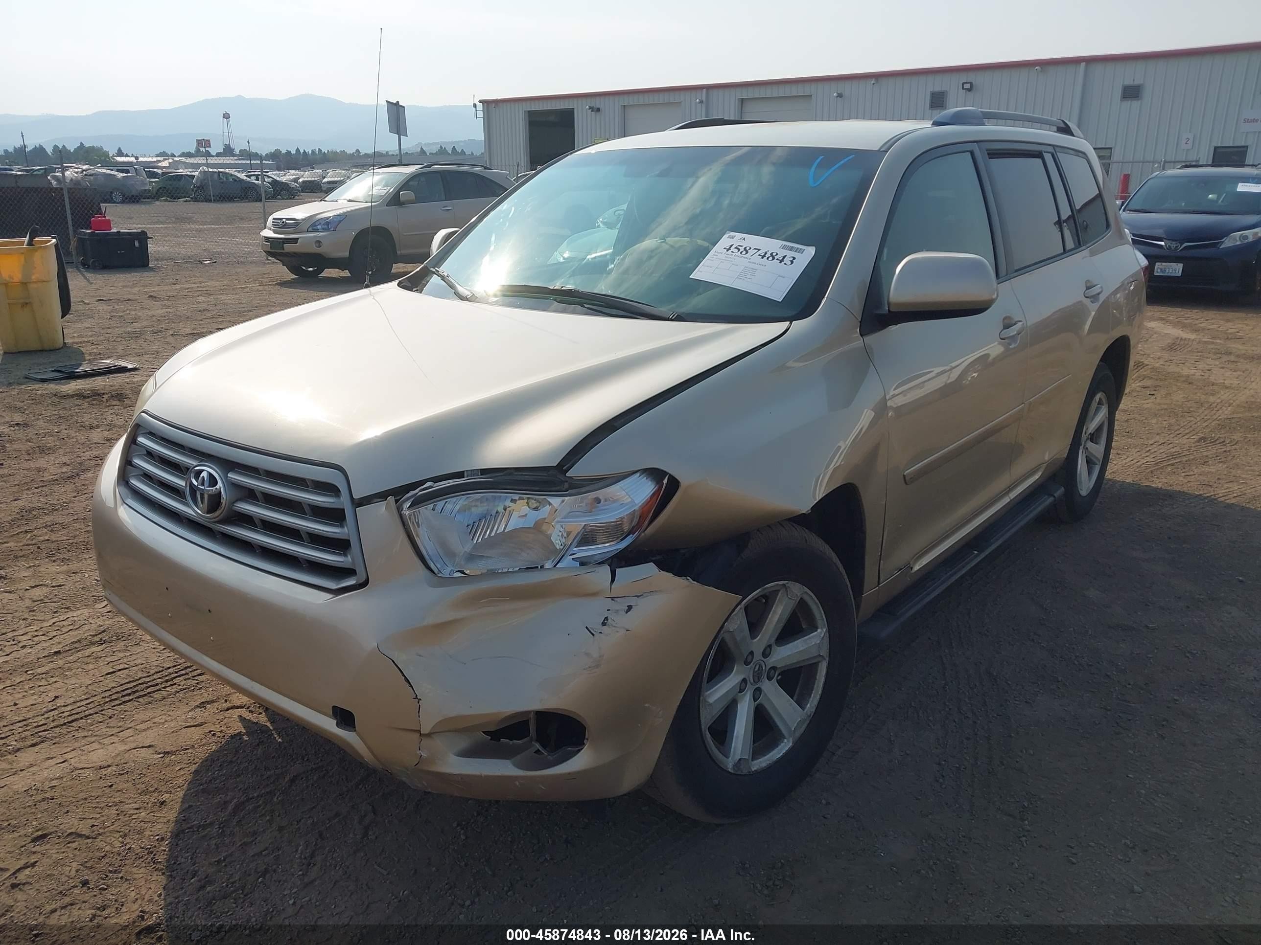 2008 Toyota Highlander Gold vin: JTEES41AX82076285