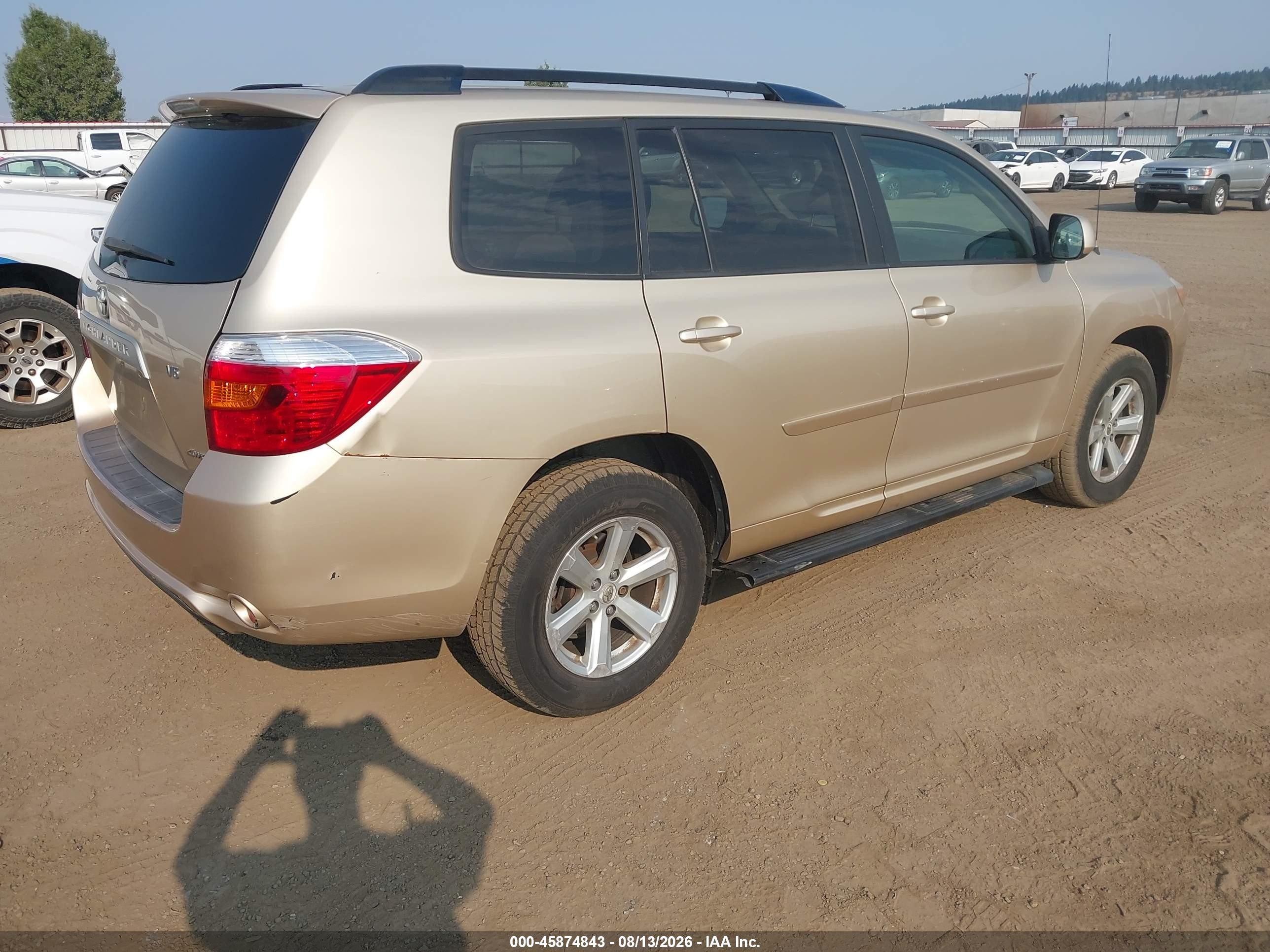 2008 Toyota Highlander Gold vin: JTEES41AX82076285