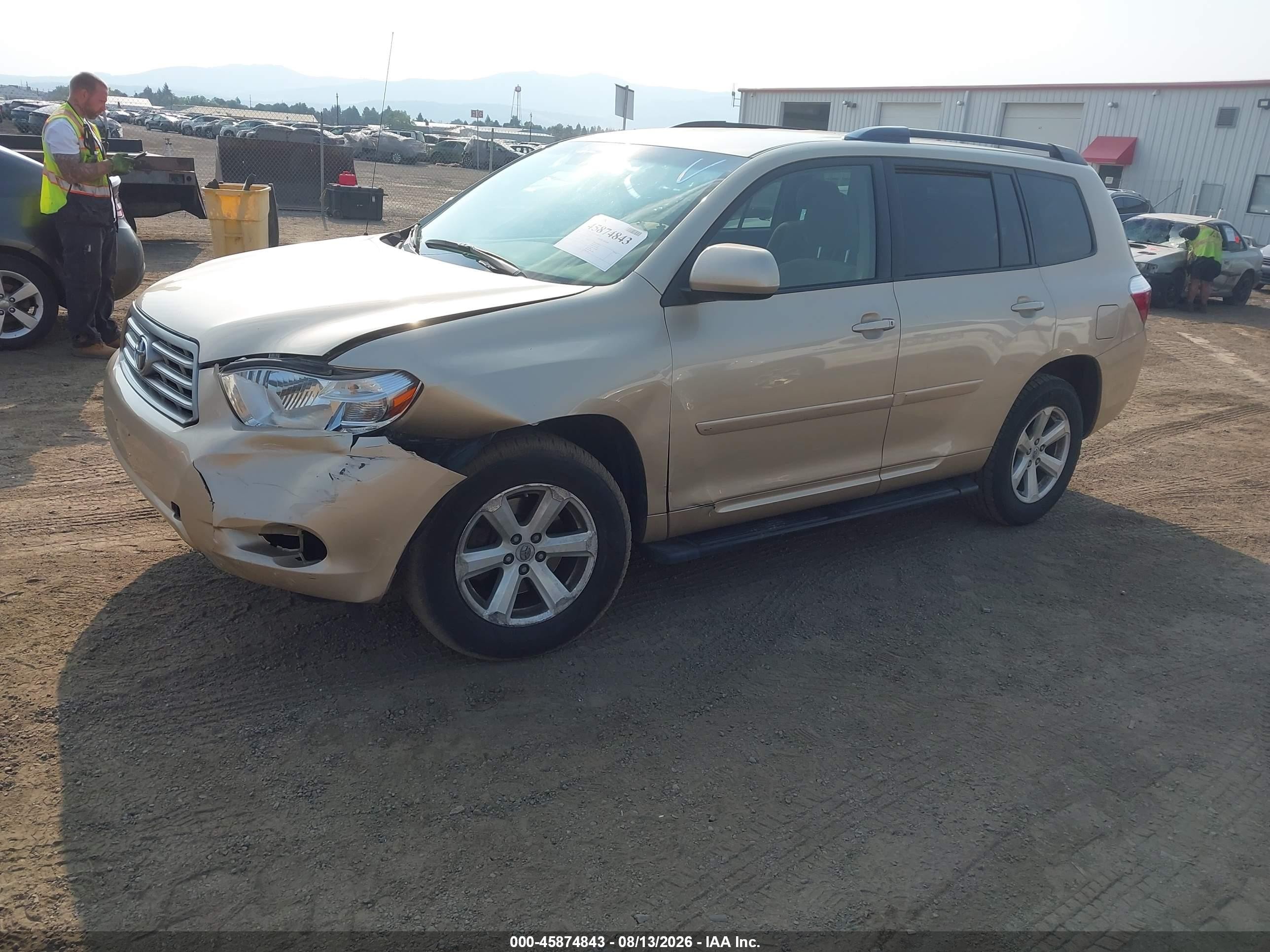 2008 Toyota Highlander Gold vin: JTEES41AX82076285