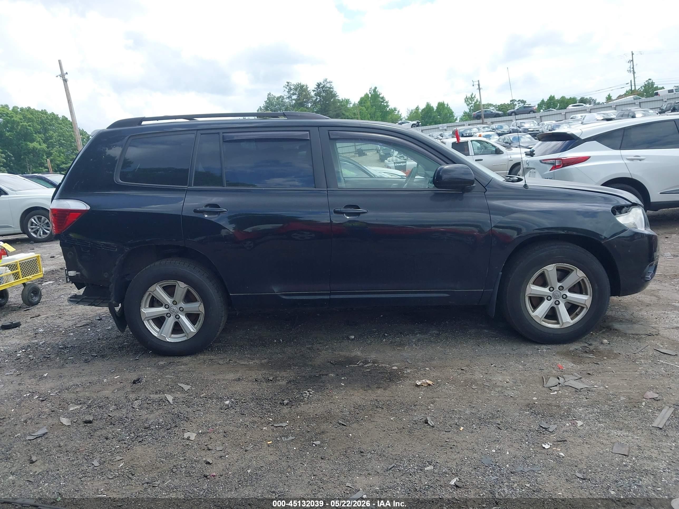2009 Toyota Highlander   Черный vin: JTEES41AX92138737