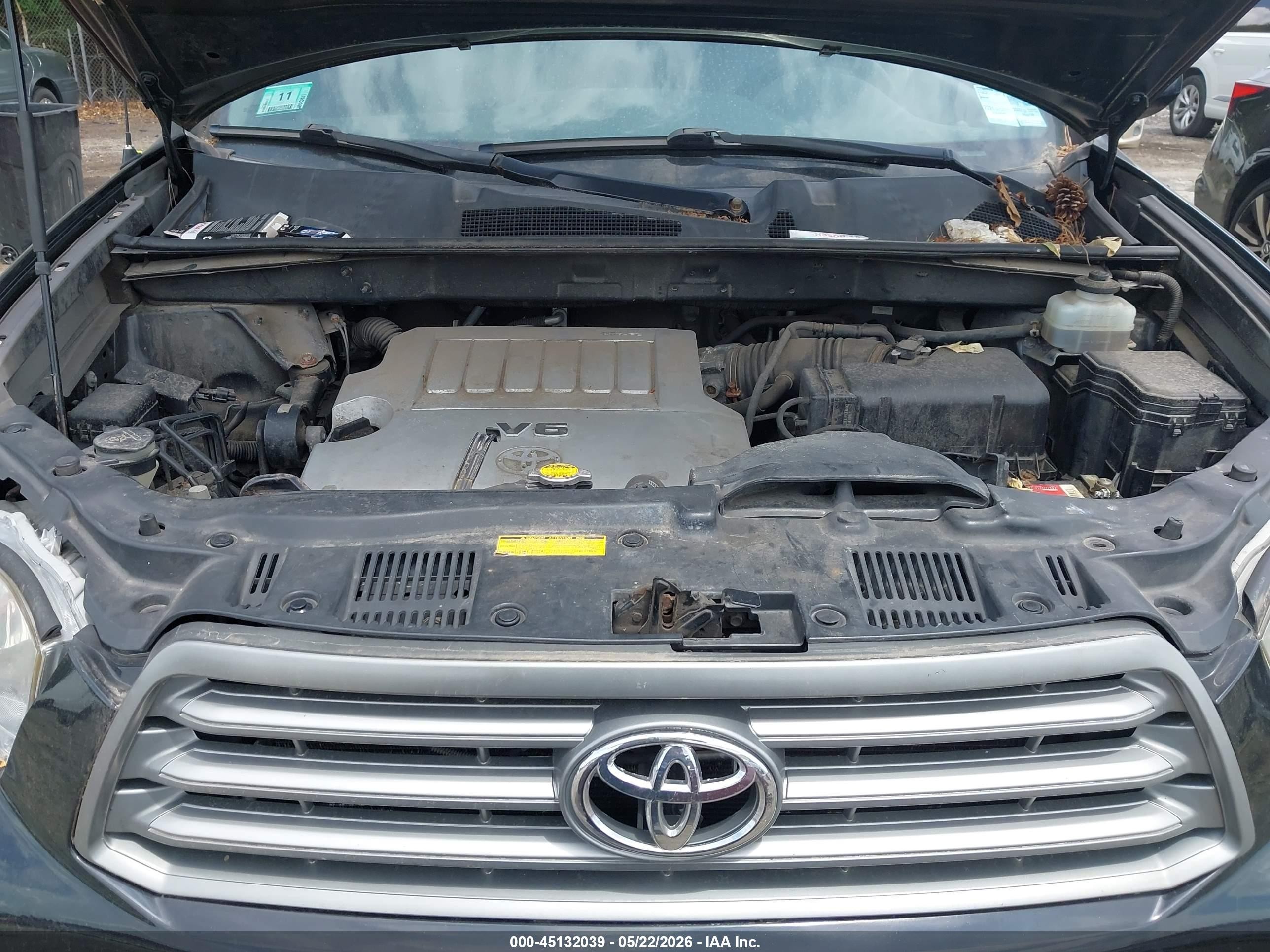2009 Toyota Highlander   Черный vin: JTEES41AX92138737