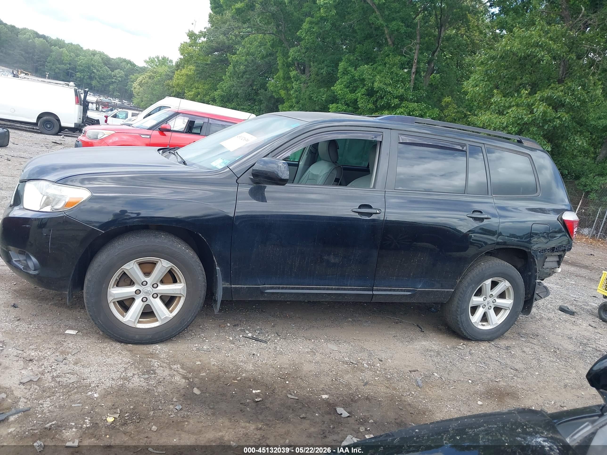 2009 Toyota Highlander   Черный vin: JTEES41AX92138737