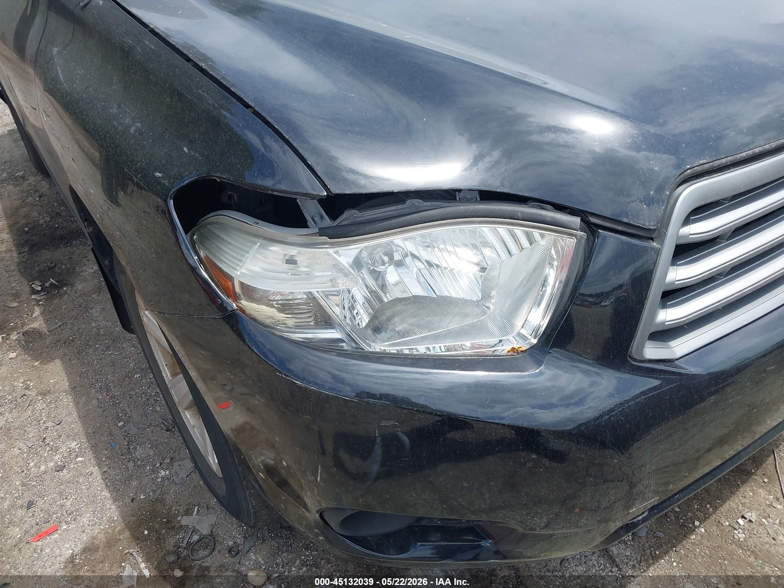 2009 Toyota Highlander   Черный vin: JTEES41AX92138737