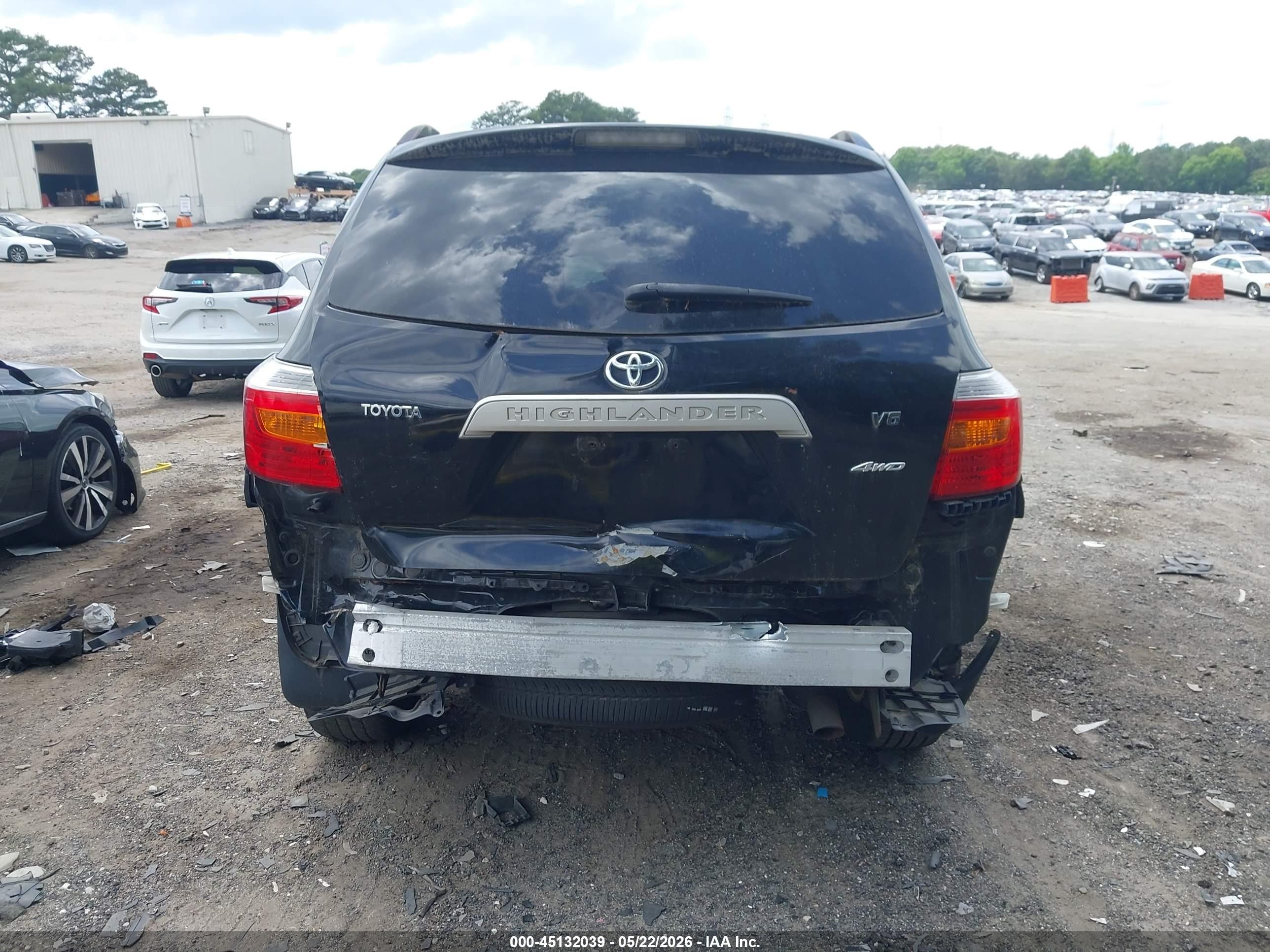 2009 Toyota Highlander   Черный vin: JTEES41AX92138737