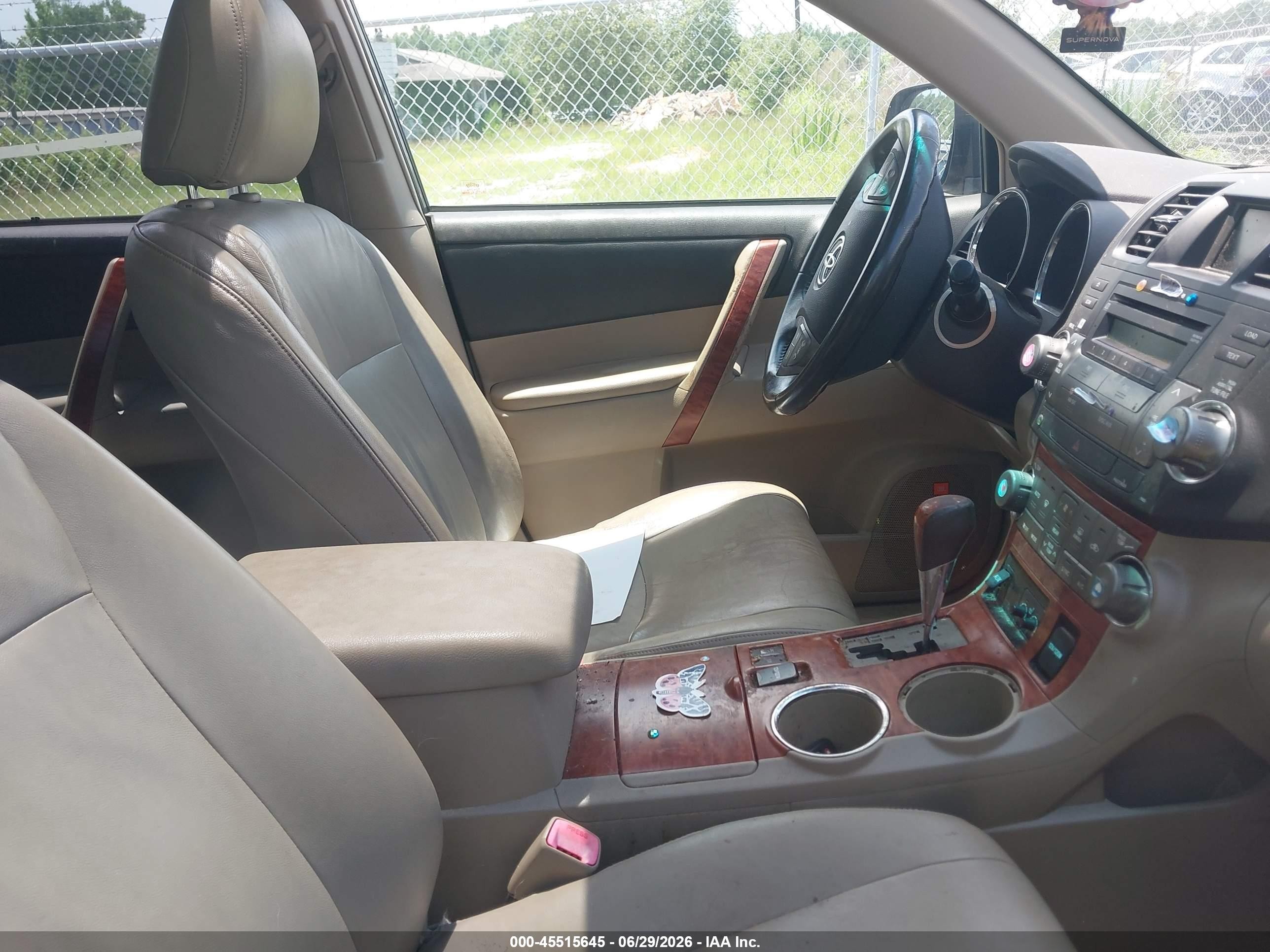 2008 Toyota Highlander Limited Gray vin: JTEES42A082041608