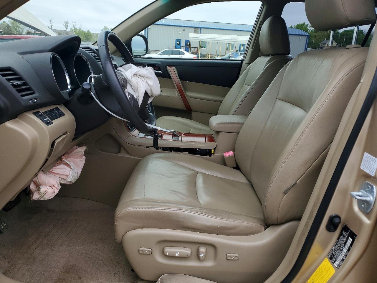 2008 Toyota Highlander Limited Желто-коричневый vin: JTEES42A082044931