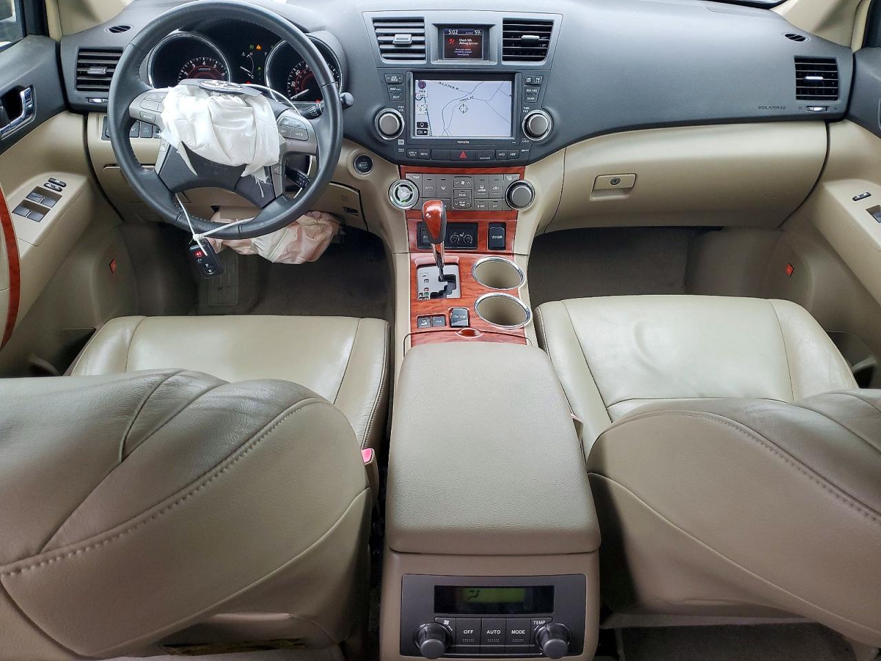 2008 Toyota Highlander Limited Желто-коричневый vin: JTEES42A082044931