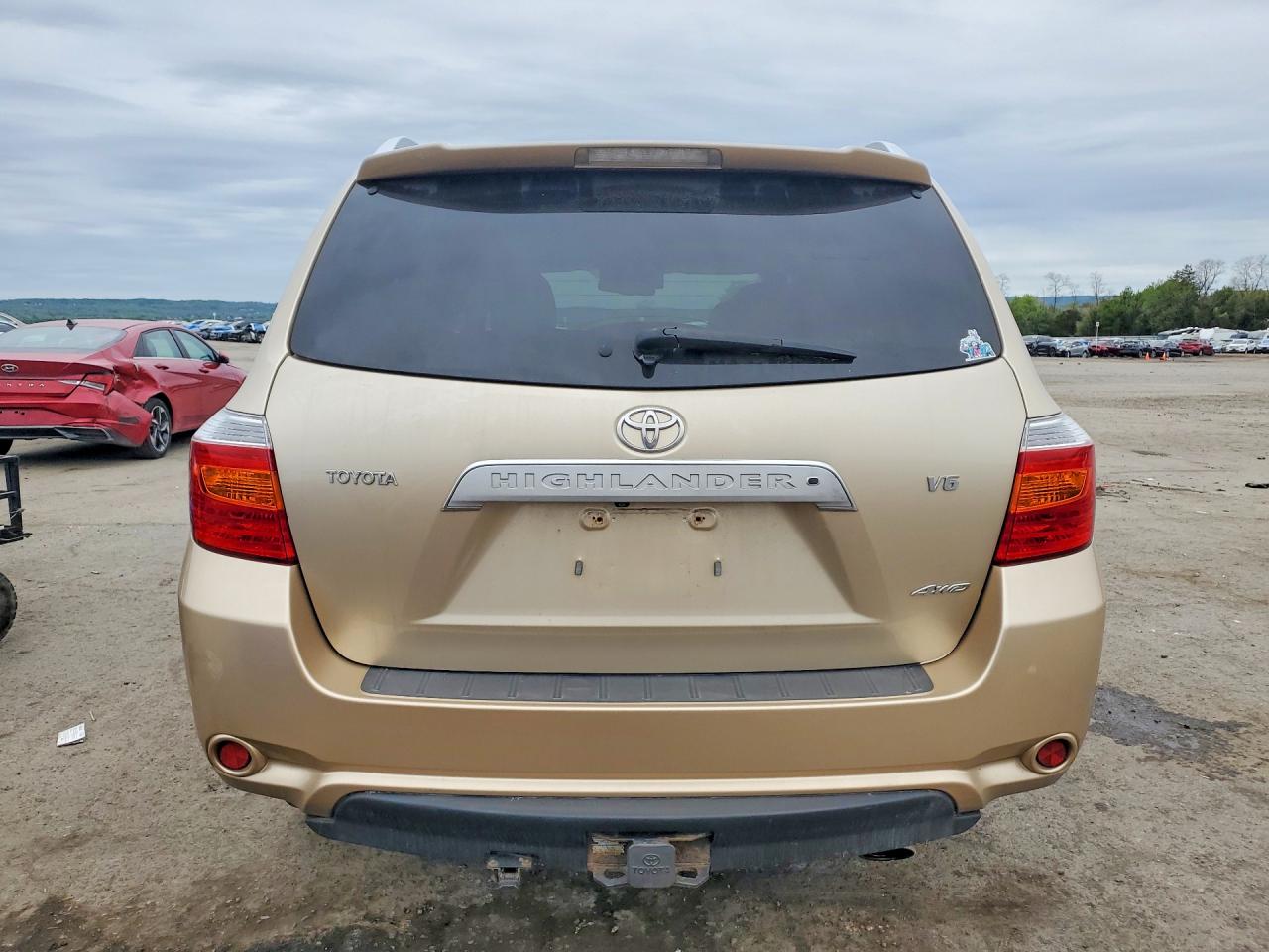 2008 Toyota Highlander Limited Желто-коричневый vin: JTEES42A082044931