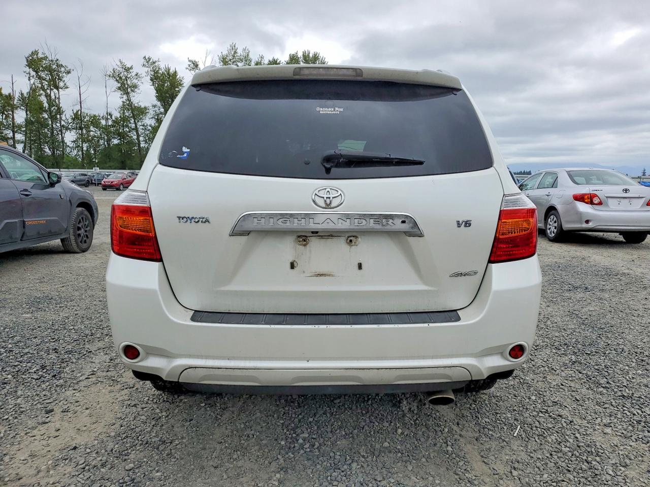 2008 Toyota Highlander Limited White vin: JTEES42A082050874