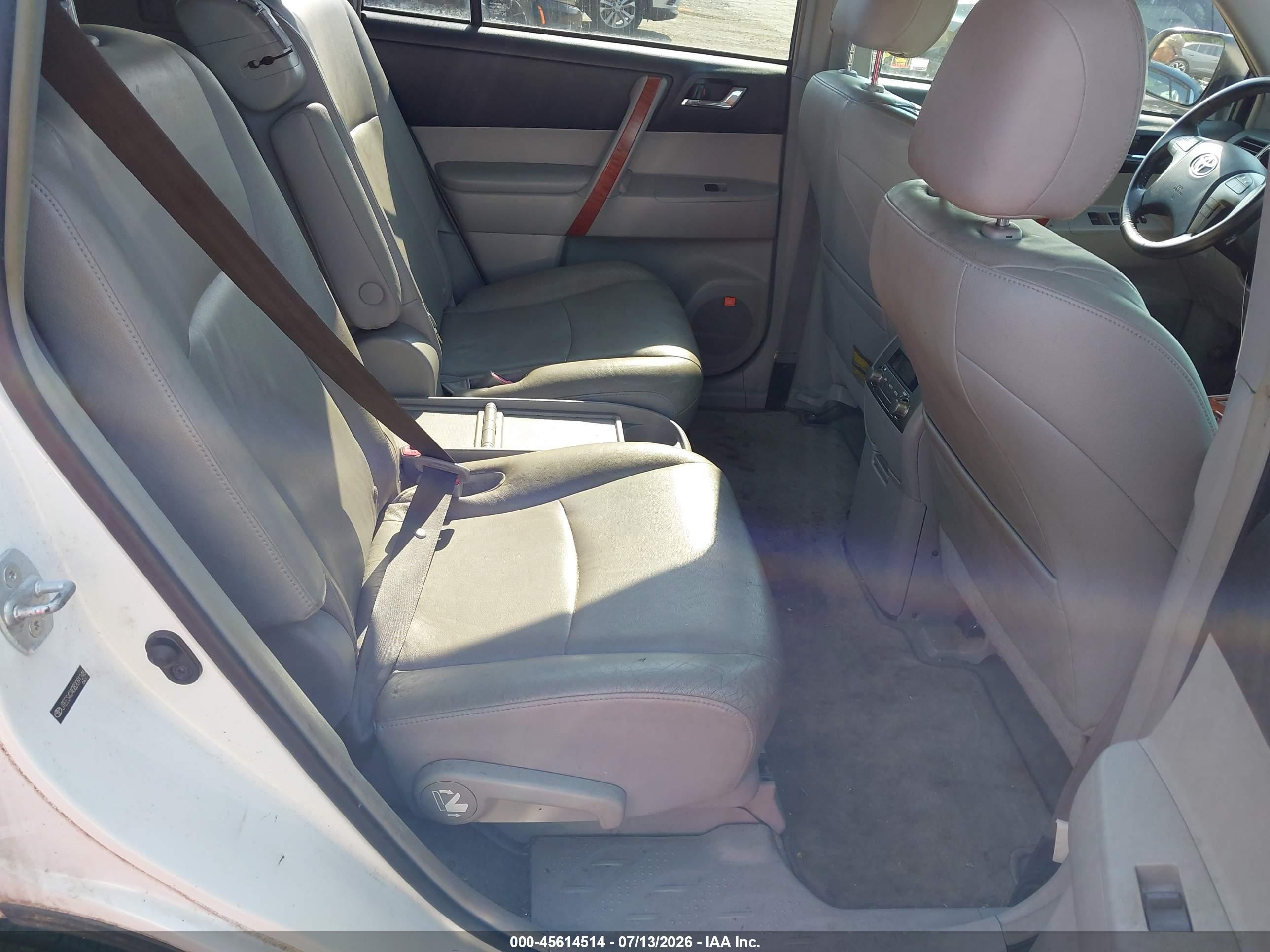 2008 Toyota Highlander Limited White vin: JTEES42A082091246