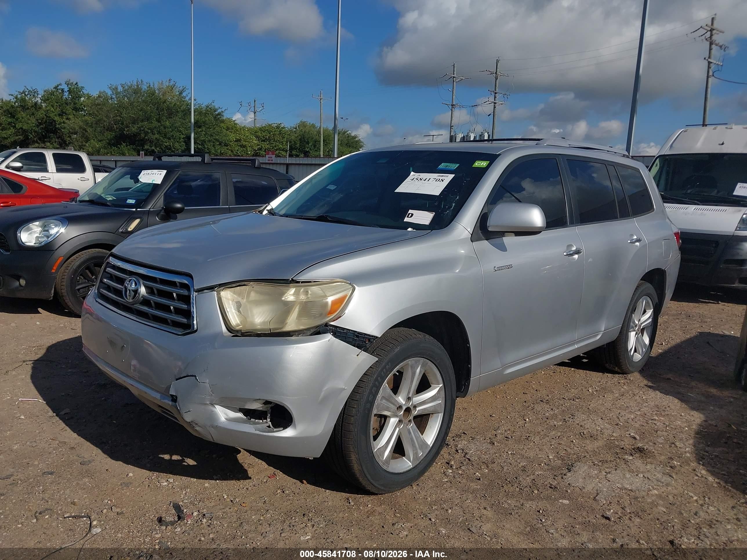 2008 Toyota Highlander Limited Silver vin: JTEES42A082103153