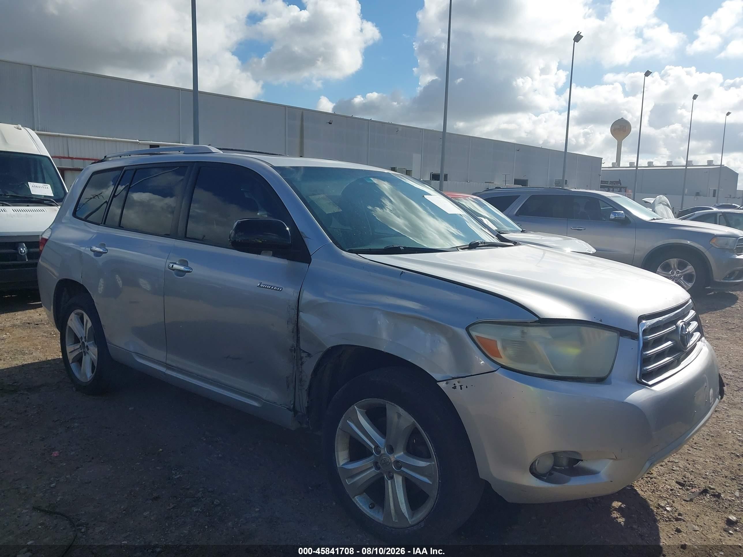 2008 Toyota Highlander Limited Silver vin: JTEES42A082103153