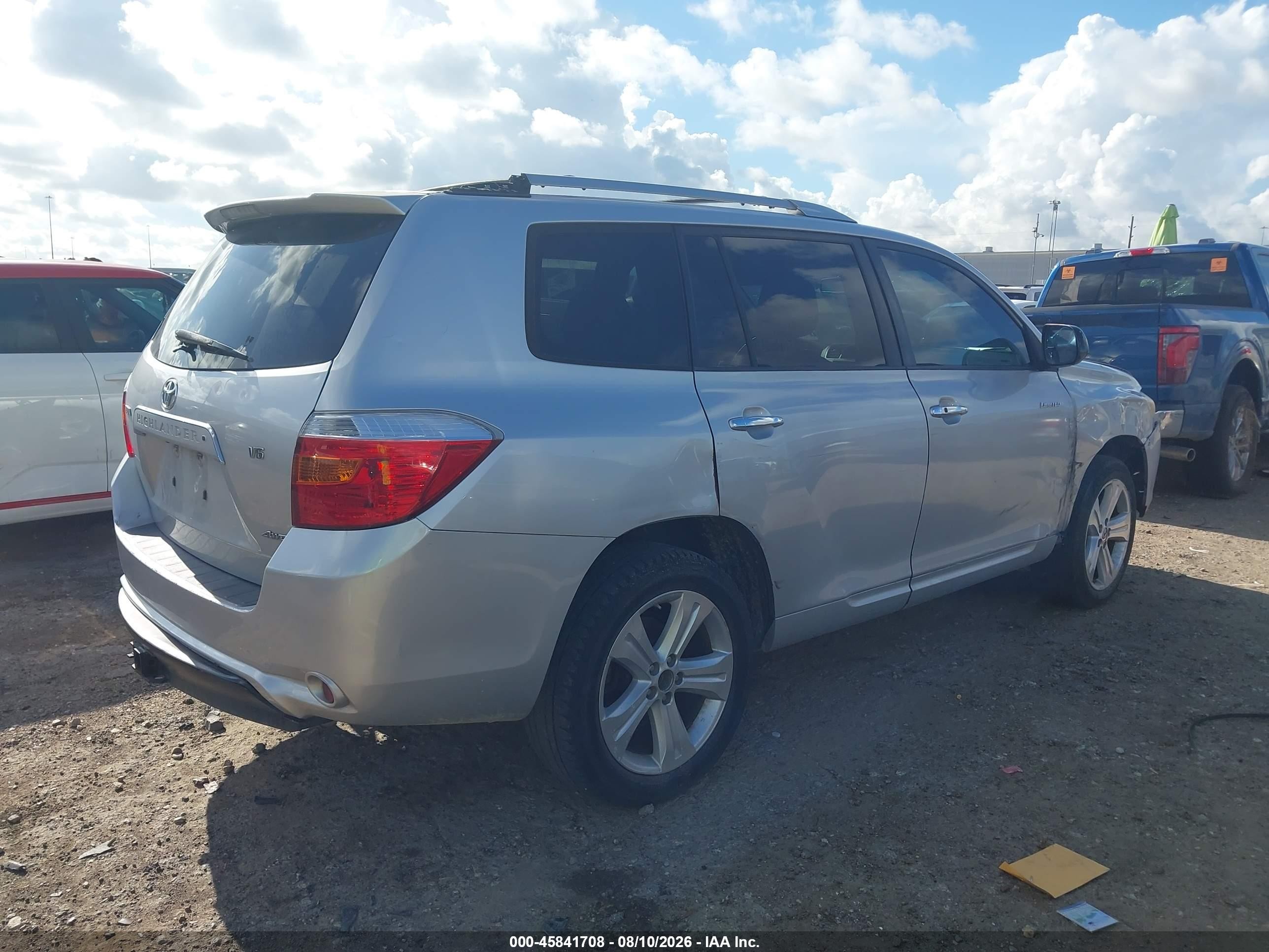 2008 Toyota Highlander Limited Silver vin: JTEES42A082103153
