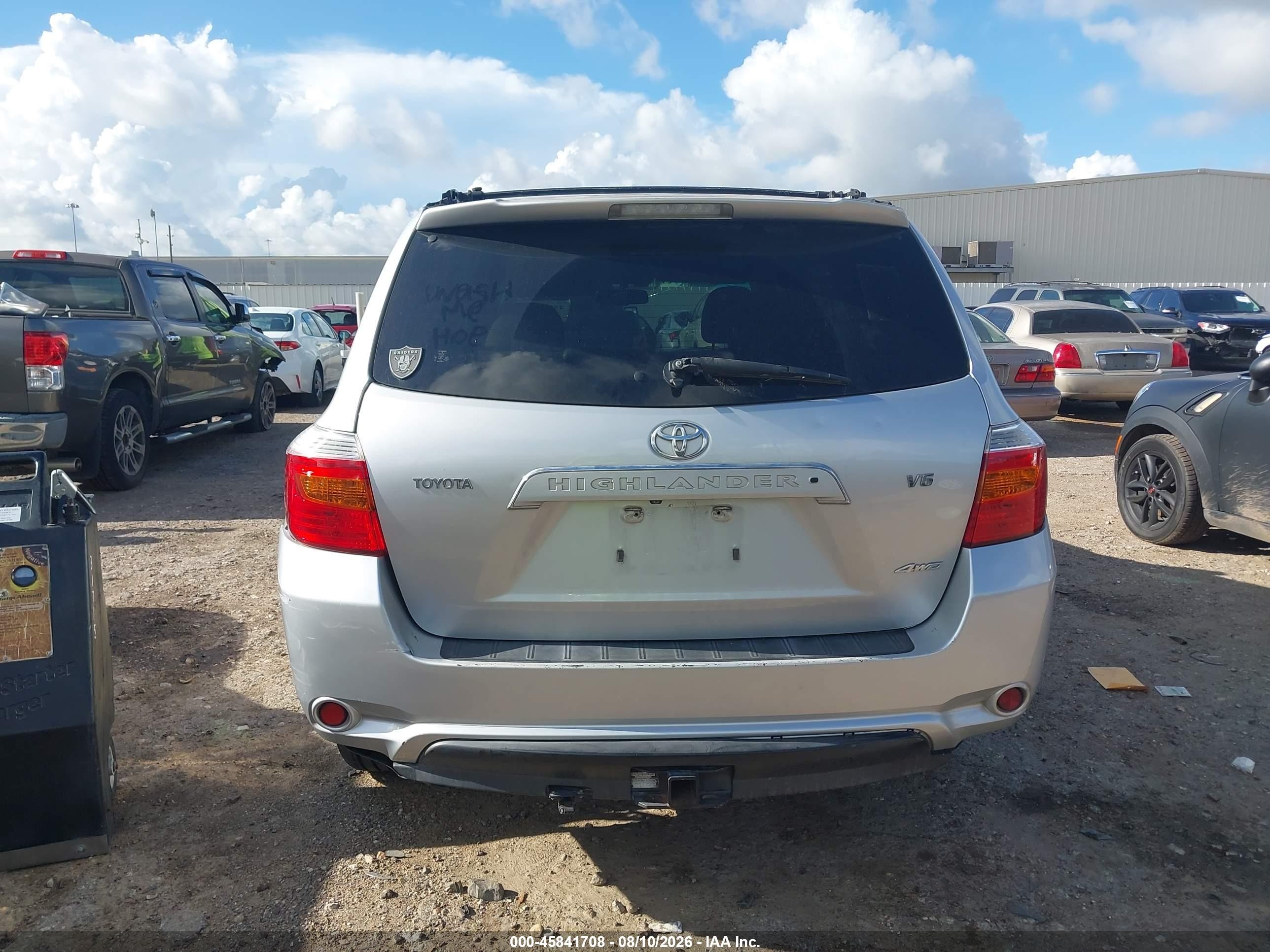 2008 Toyota Highlander Limited Silver vin: JTEES42A082103153