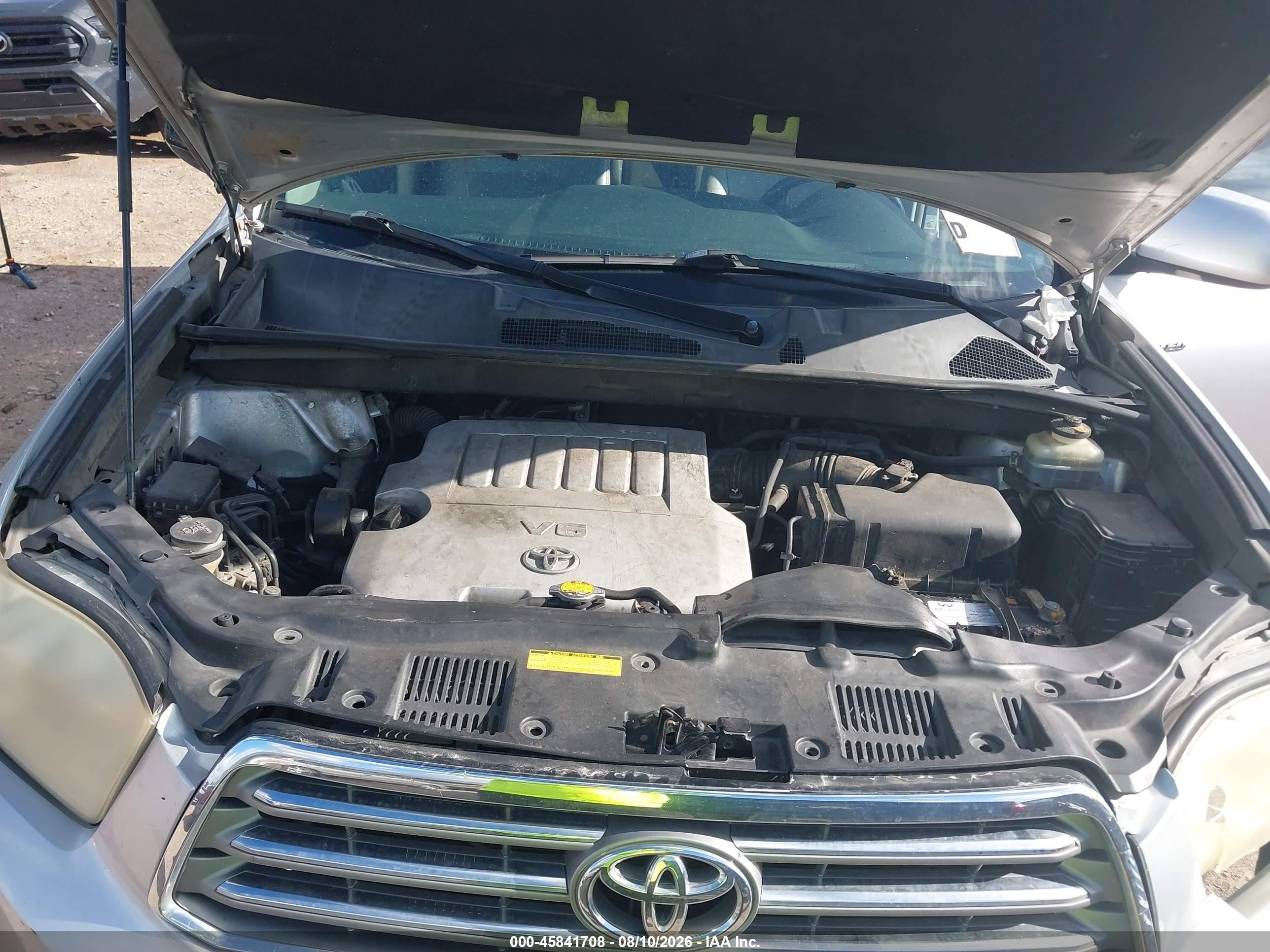 2008 Toyota Highlander Limited Silver vin: JTEES42A082103153