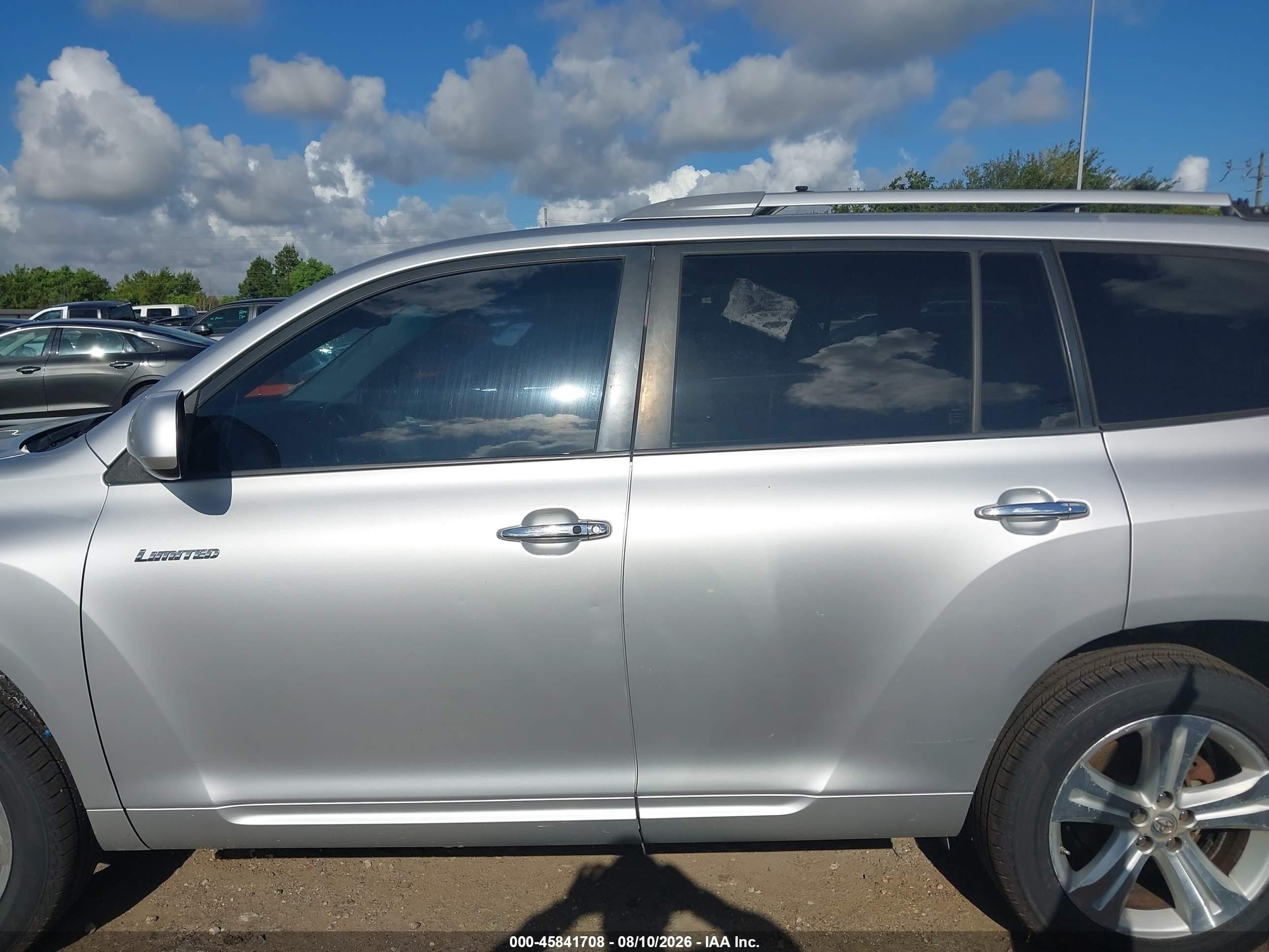 2008 Toyota Highlander Limited Silver vin: JTEES42A082103153