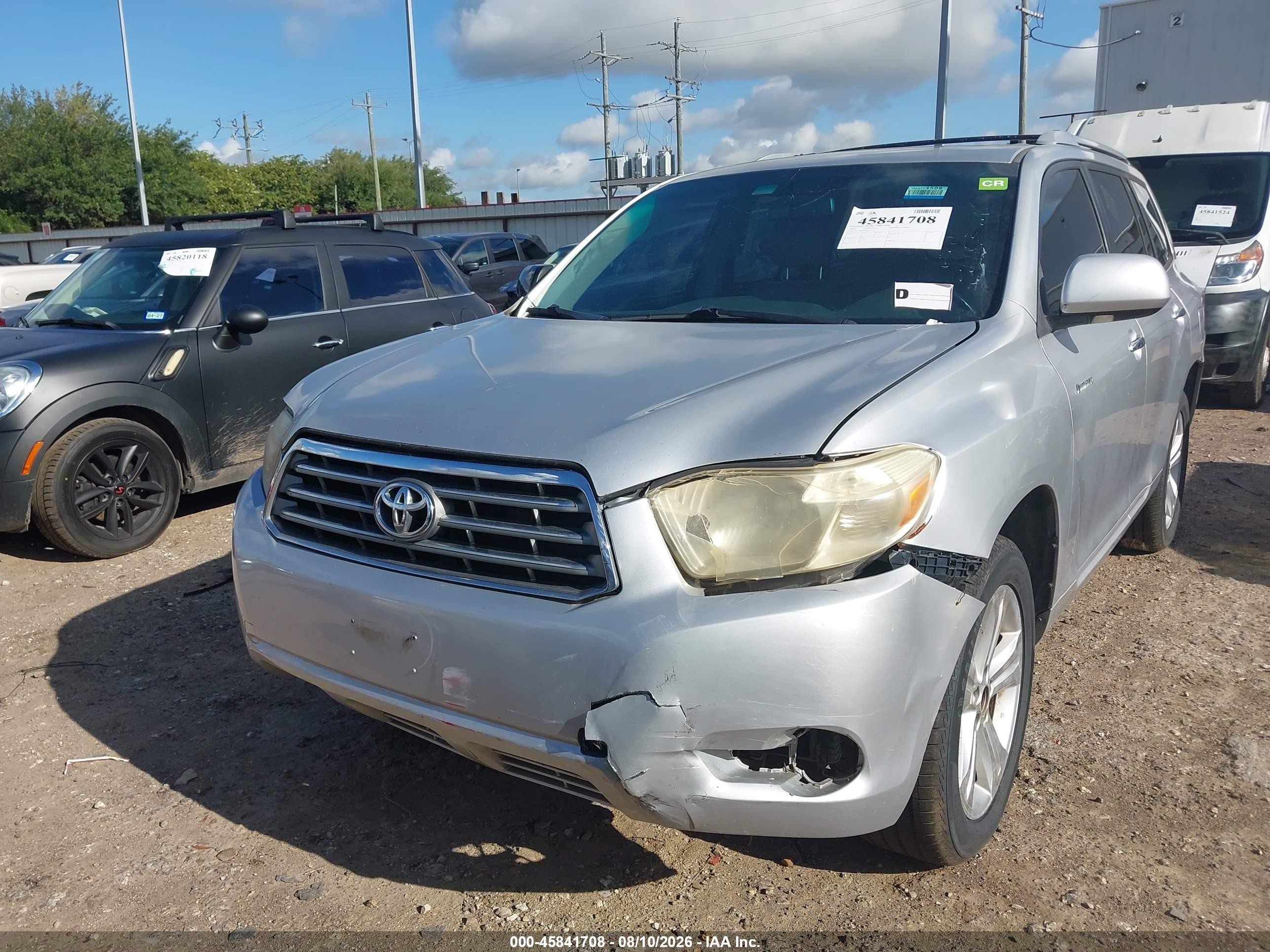 2008 Toyota Highlander Limited Silver vin: JTEES42A082103153