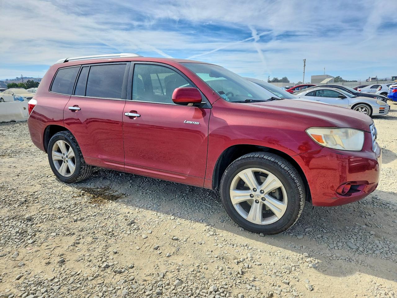 2009 Toyota Highlander Limited Maroon vin: JTEES42A092140253