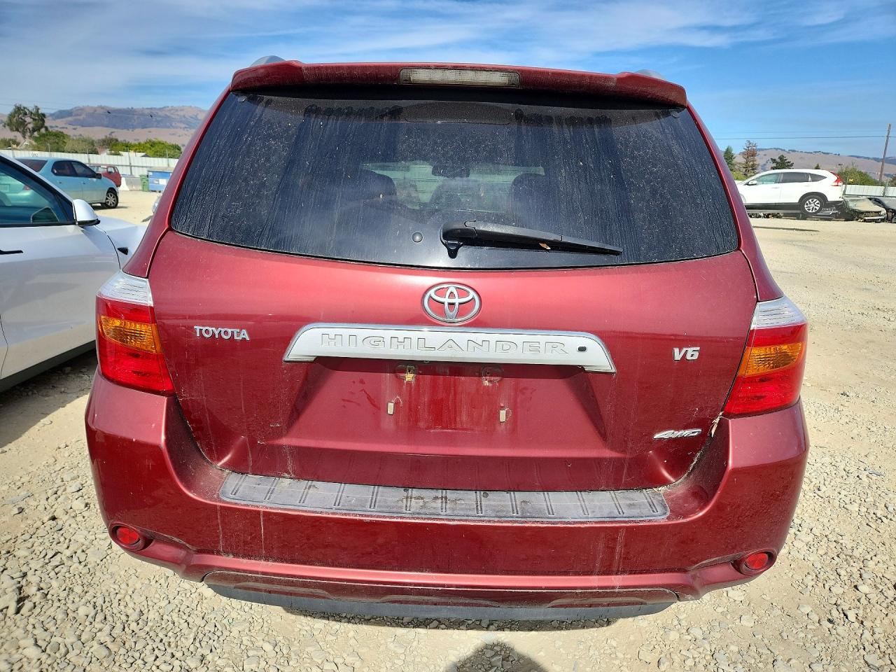 2009 Toyota Highlander Limited Maroon vin: JTEES42A092140253