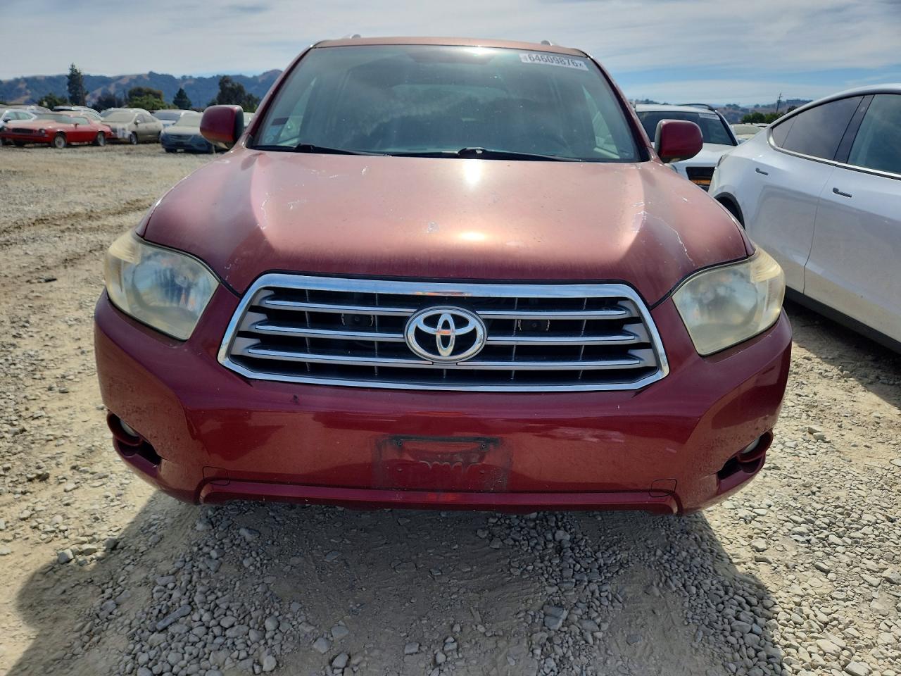 2009 Toyota Highlander Limited Maroon vin: JTEES42A092140253