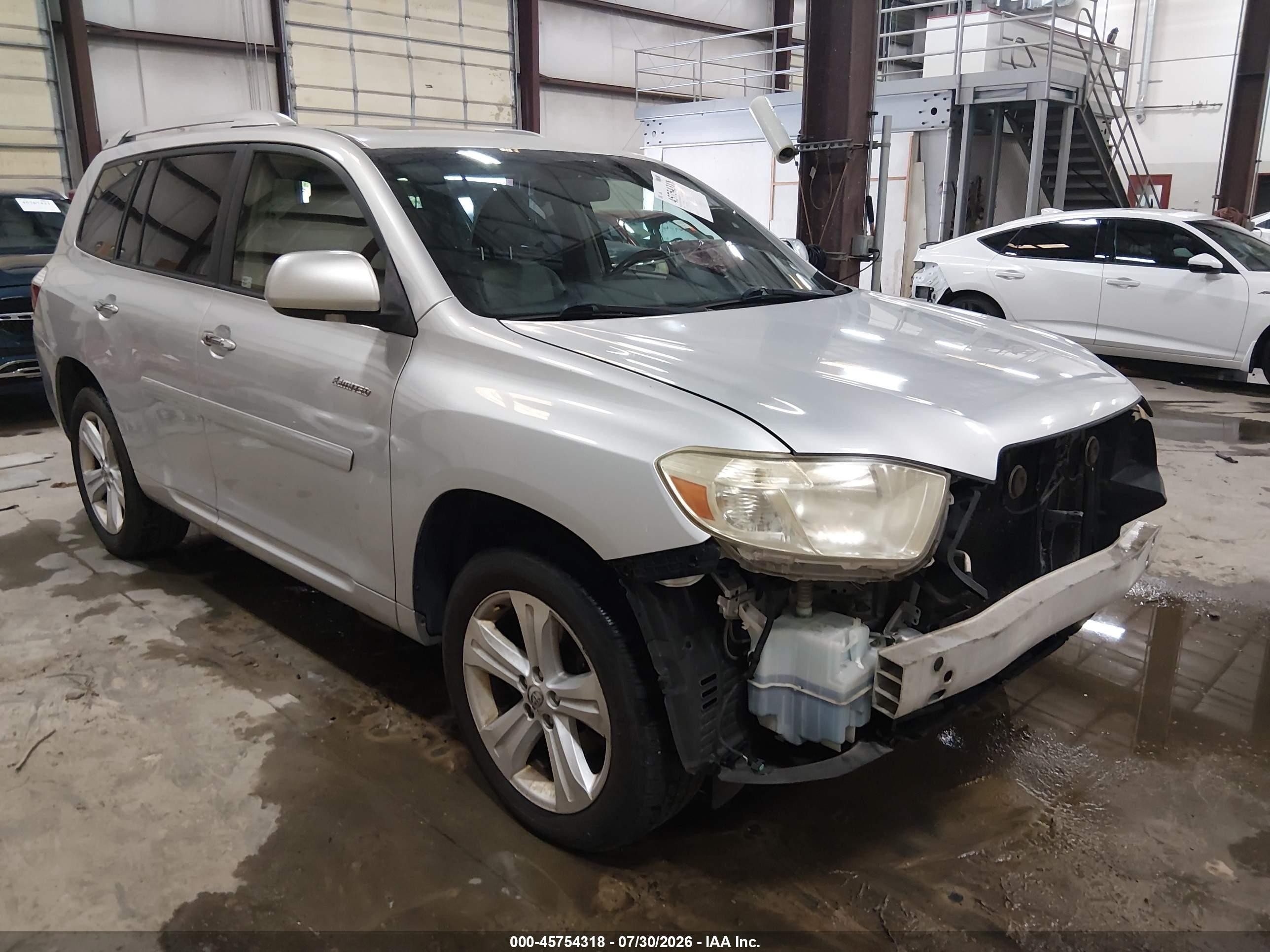 2008 Toyota Highlander Limited Gray vin: JTEES42A182052844