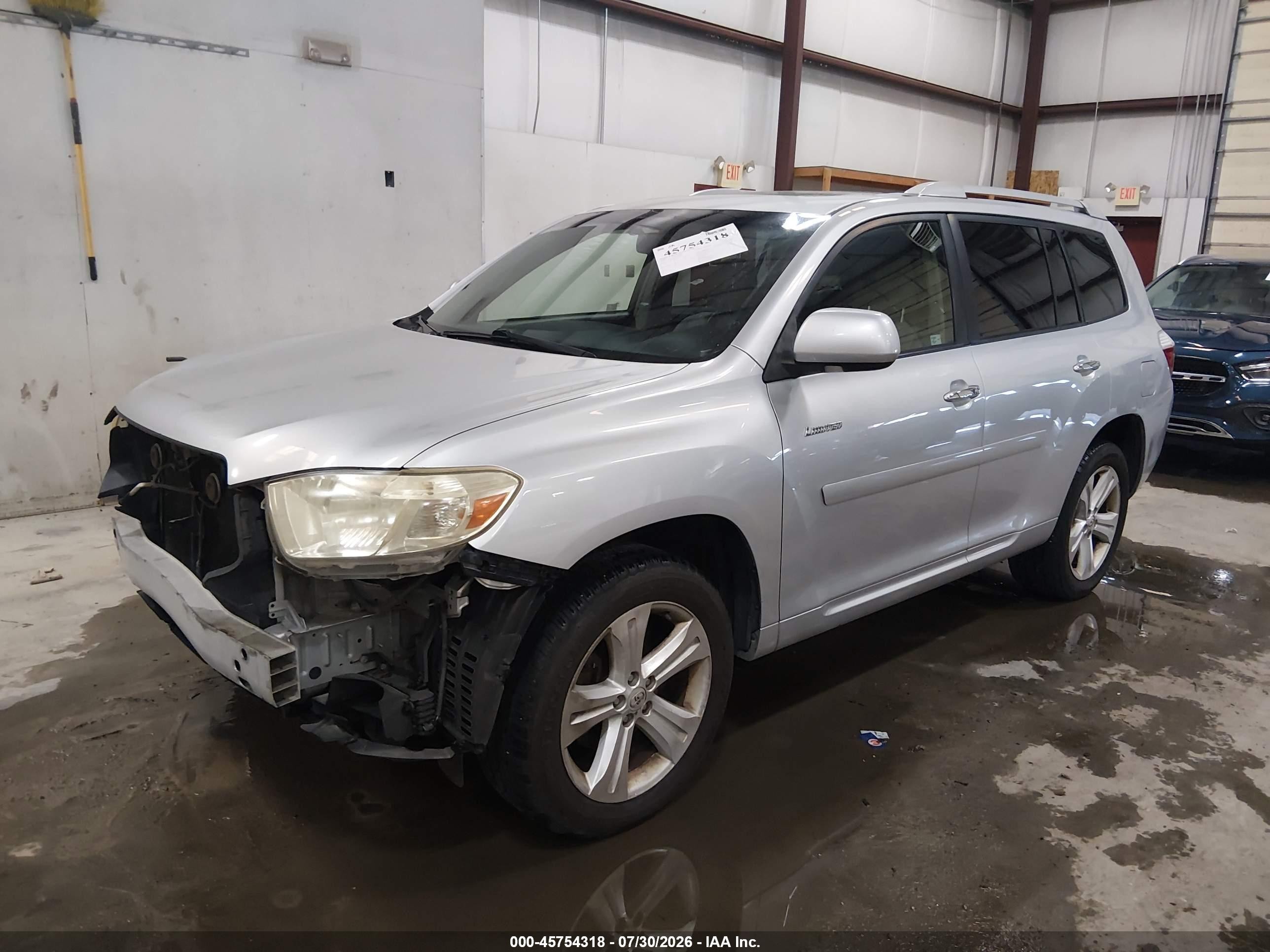 2008 Toyota Highlander Limited Gray vin: JTEES42A182052844